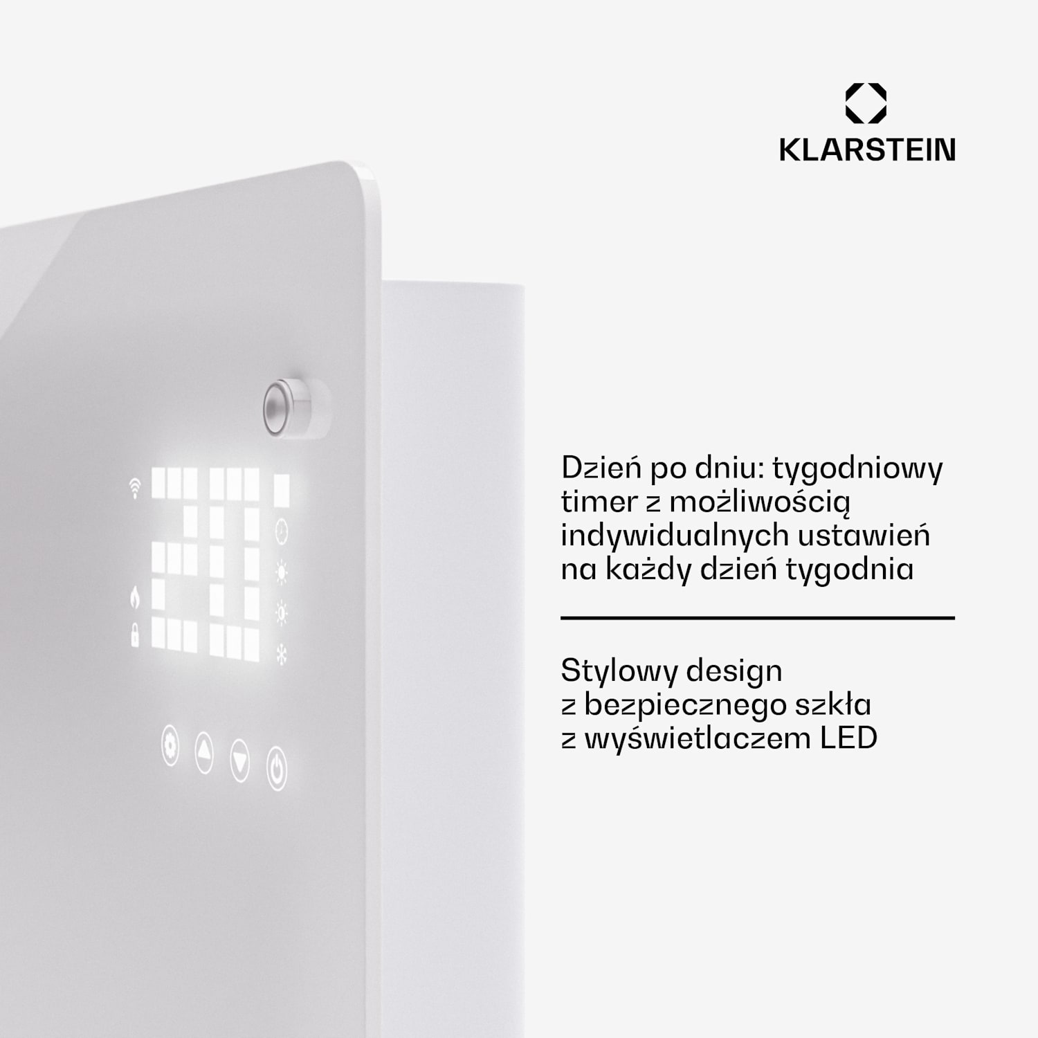 Bornholm Smart 2500, grzejnik konwektorowy, 2500 W, Wi-Fi, LED, IP24 2500 W | Tak | Biały