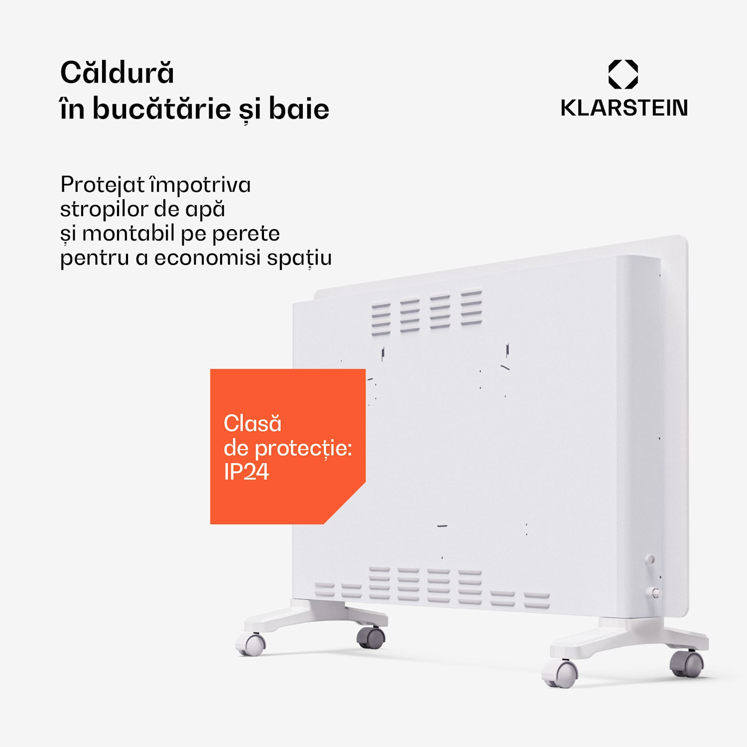 Bornholm Smart 2500, încălzitor, 2500W, WiFi, LED, IP24 2500 W | Da | Alb