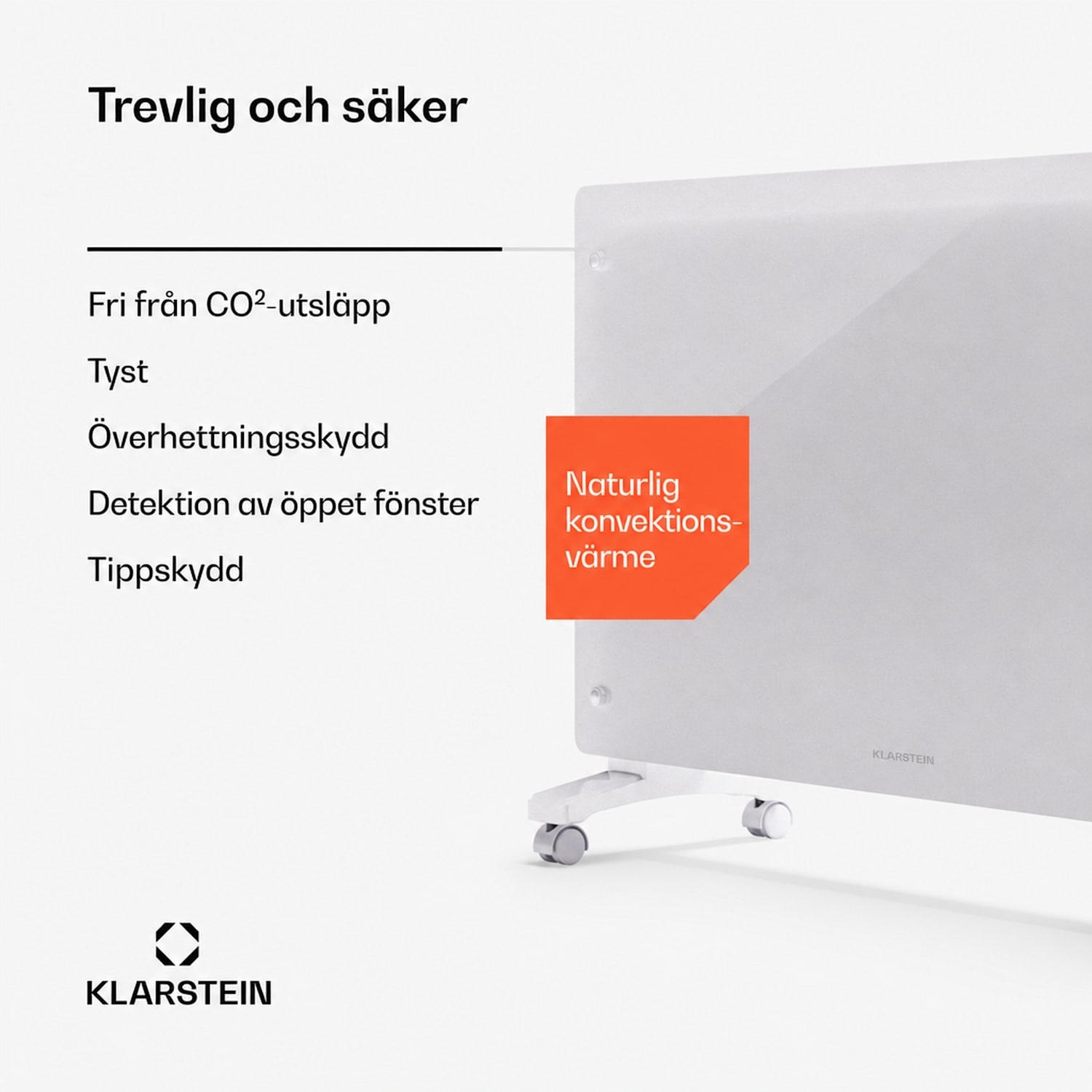Bornholm Smart 2500 värmeelement 2500 W wifi LED IP24 2500 W | Ja | Vit