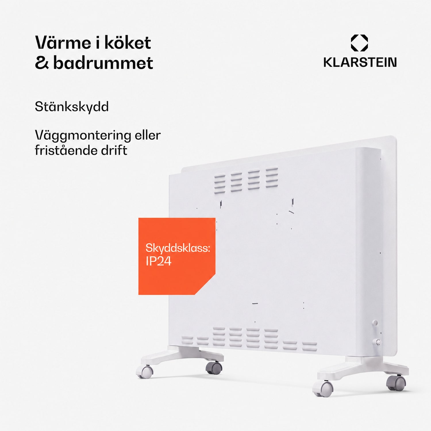 Bornholm Smart 2500 värmeelement 2500 W wifi LED IP24 2500 W | Ja | Vit