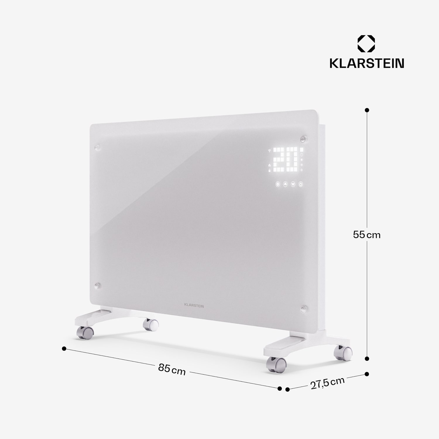 Bornholm Smart 2500, grzejnik konwektorowy, 2500 W, Wi-Fi, LED, IP24 2500 W | Tak | Biały