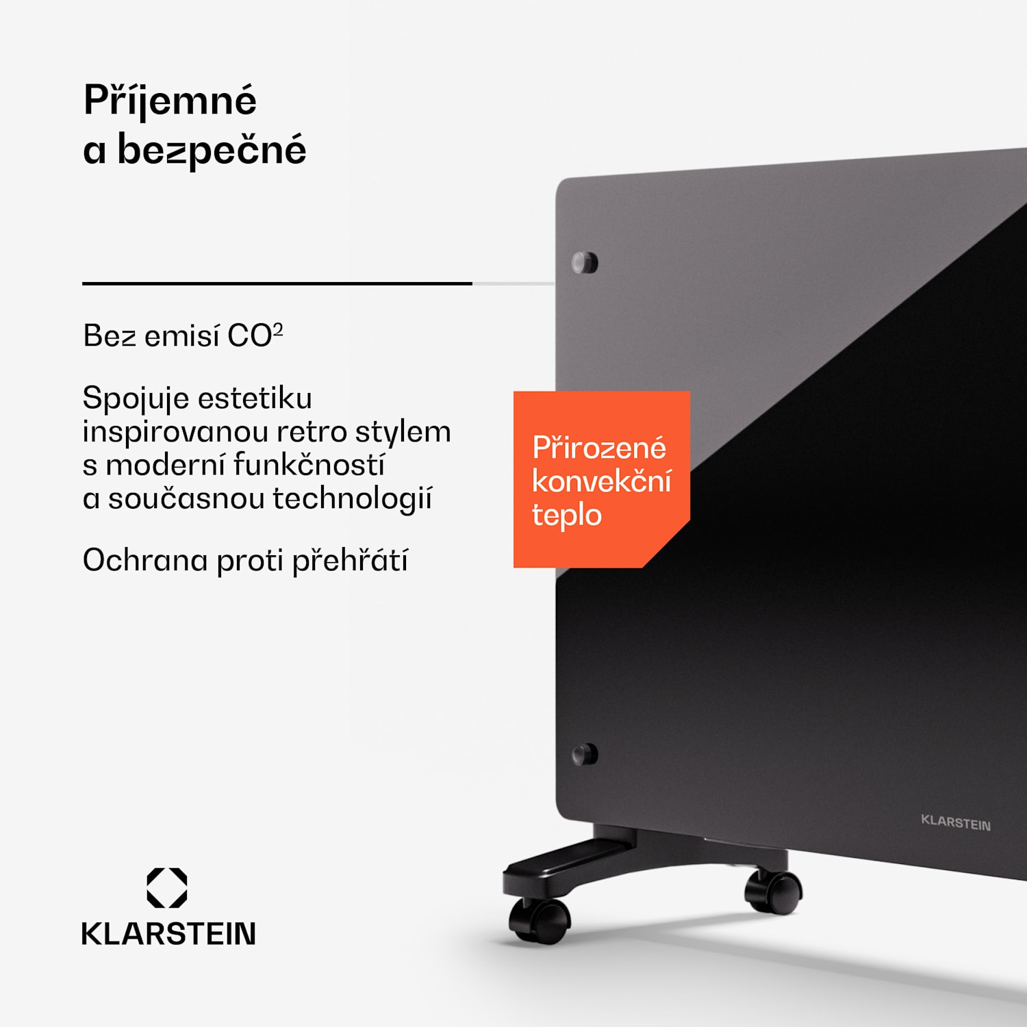 Bornholm Smart 2500, konvektor 2500W, WiFi, LED, IP24 2500 W | Ano | Černá