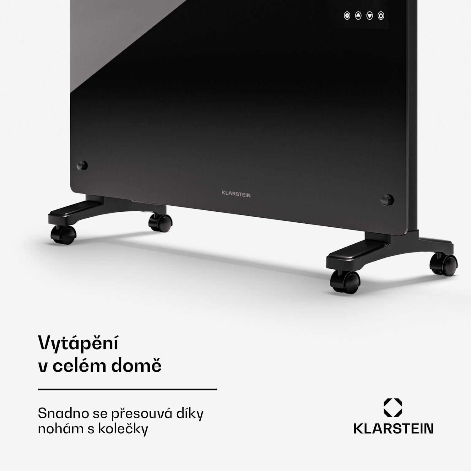 Bornholm Smart 2500, konvektor 2500W, WiFi, LED, IP24 2500 W | Ano | Černá