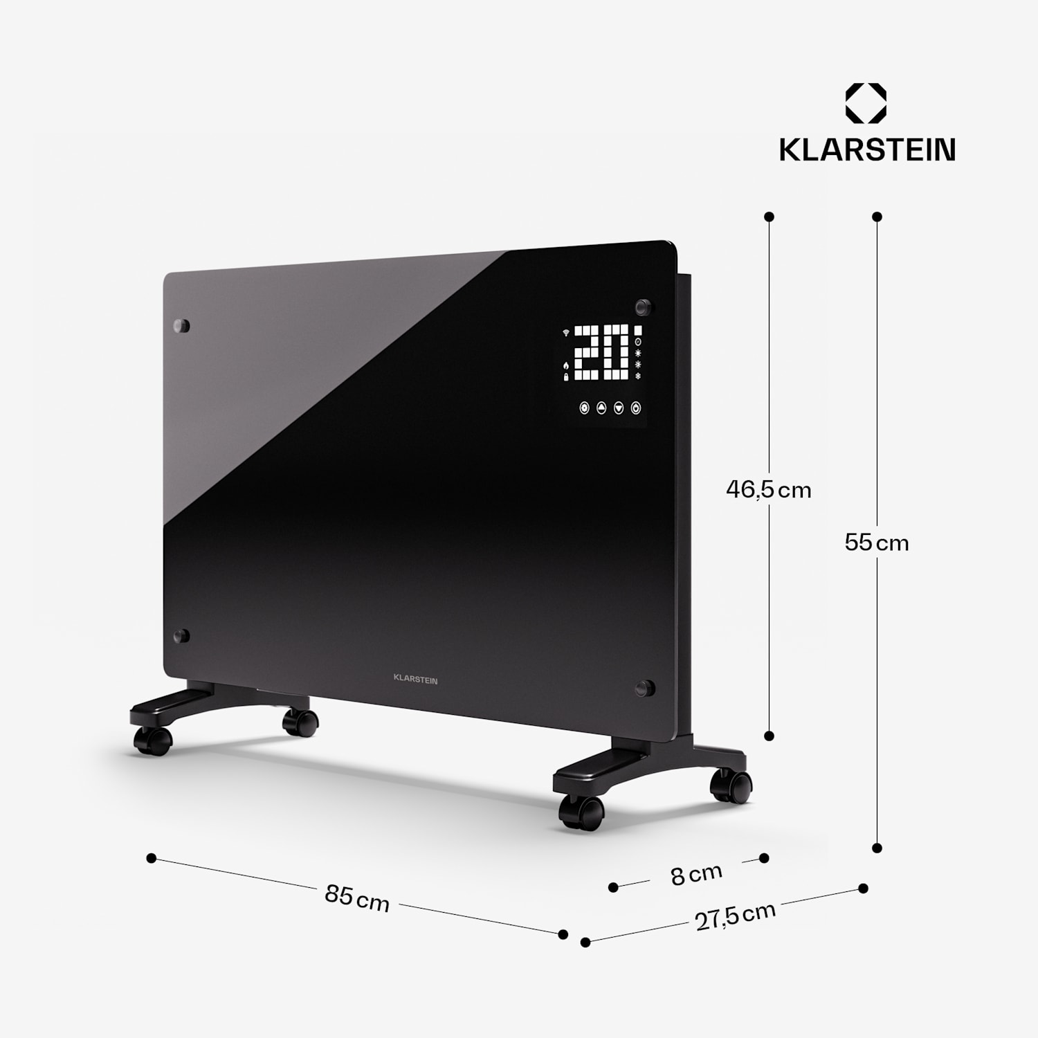 Calentador de convección Bornholm Smart 2500 ocn 2500W WiFi LED IP24 2500 W | Sí | Negro