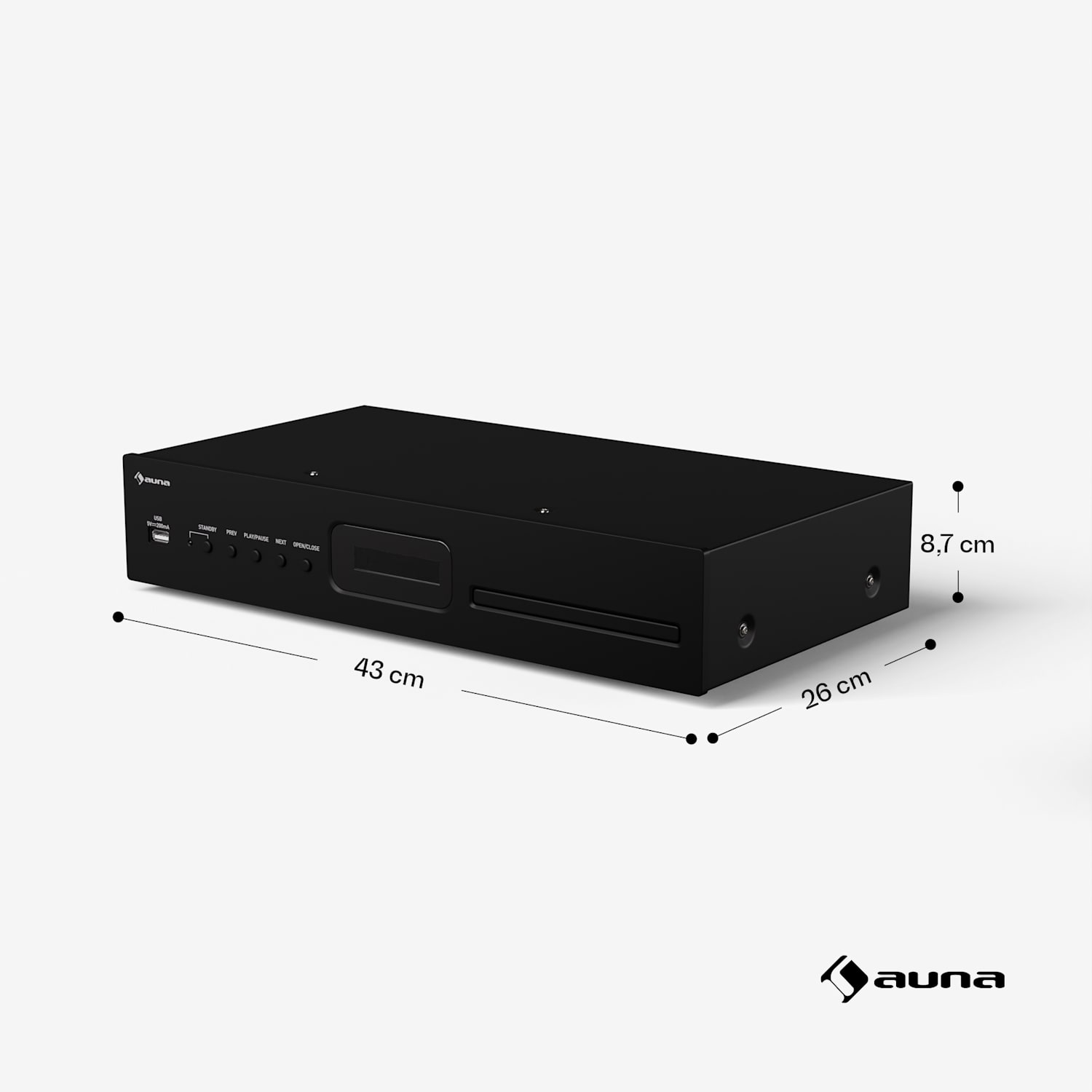 Art22 CD/MP3 player, HiFi player, CD, CD-R/RW, CD-MP3, Display, Telecomandă 