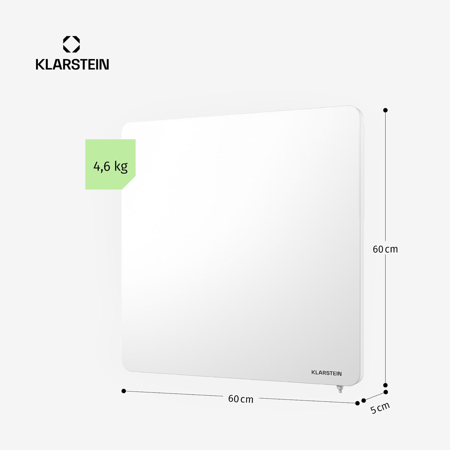 Wonderbeam 450 Hybride, infračervený ohřívač, 60 x 60 cm, 450 W, týdenní časovač, dálkové ovládání 450 W