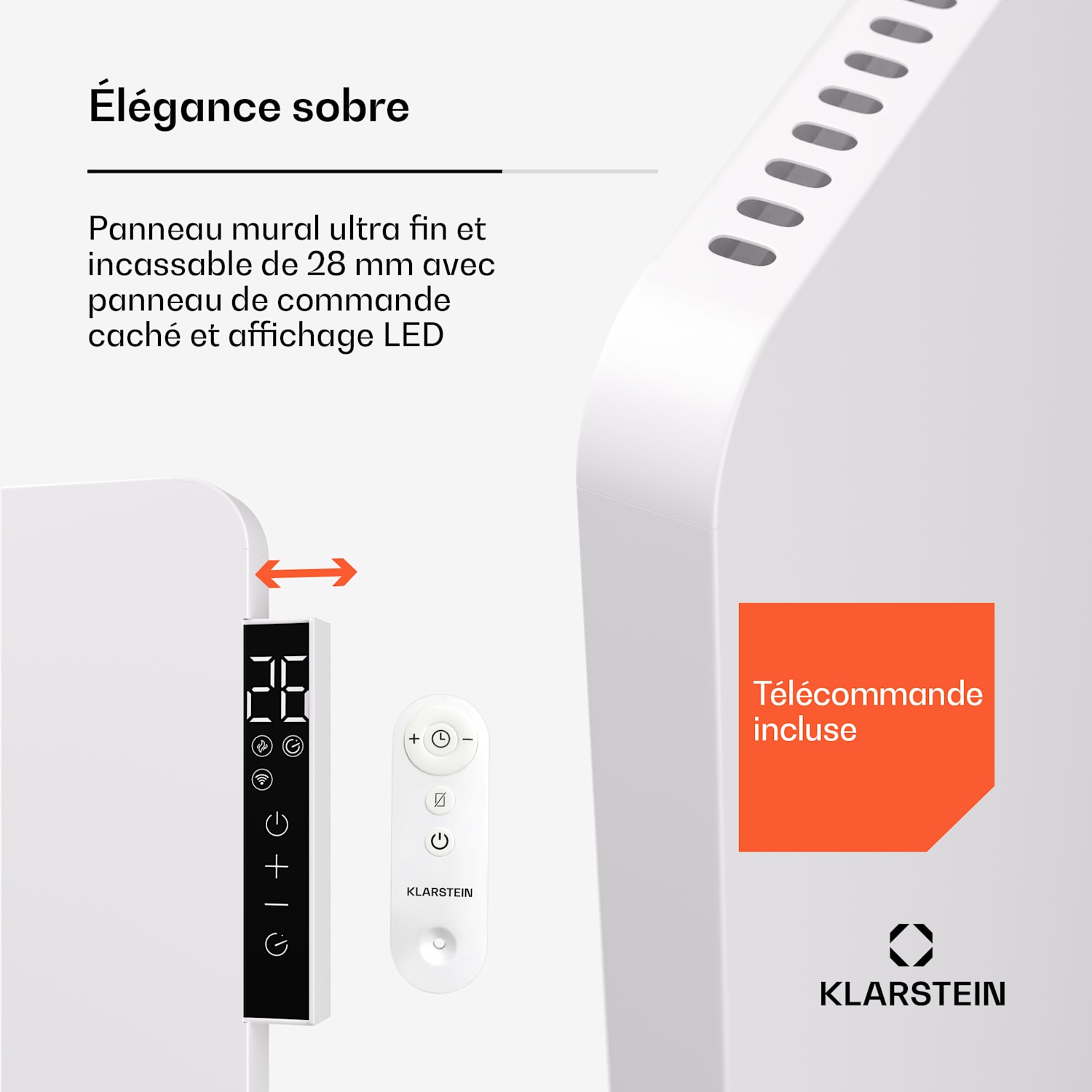 Wonderbeam 650 infraroodverwarming 60 x 84 cm 650 W weektimer afstandsbediening 650 W