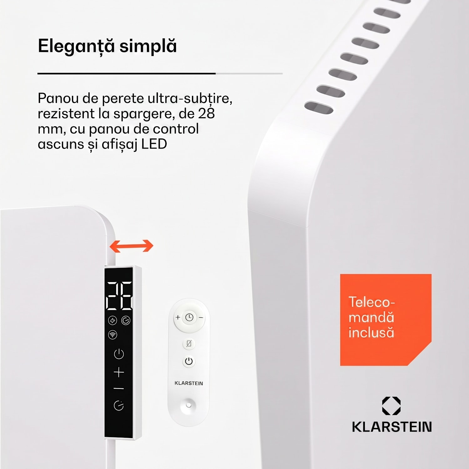 Wonderbeam 650 Hibrid Încălzitor cu infraroșu 60 x 84 cm 650 W, cronometru săptămânal, telecomandă. 650 W