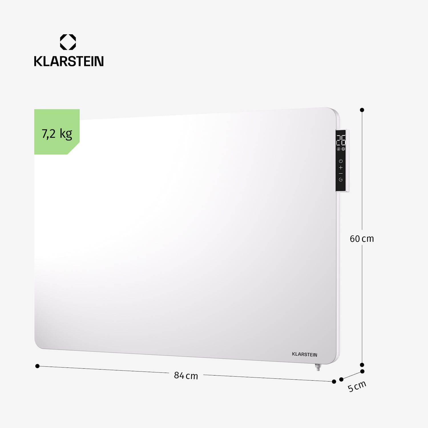 Wonderbeam 650 Hybride infračervený ohřívač 60 x 84 cm 650 W týdenní časovač dálkové ovládání 650 W