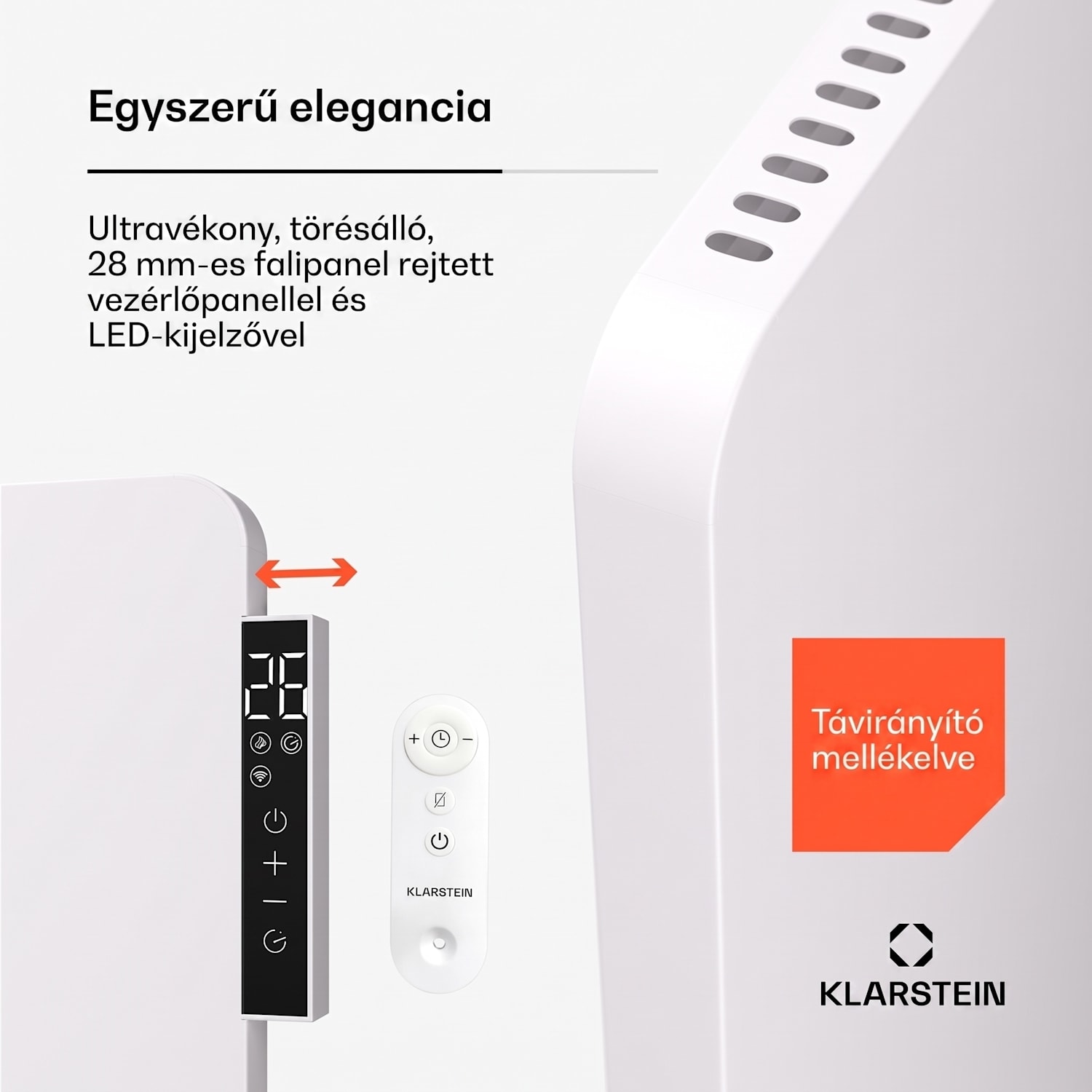Wonderbeam 900 Hybride Infravörös hősugárzó 108 x 60 cm 900 W Heti időzítő Távirányító 900 W