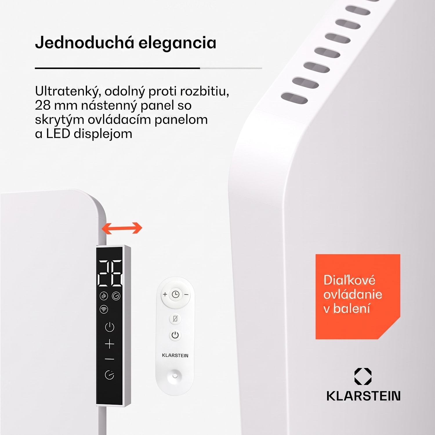 Wonderbeam 900 Hybride Infračervený ohrievač 108 x 60 cm 900 W Týždenný časovač Diaľkové ovládanie 