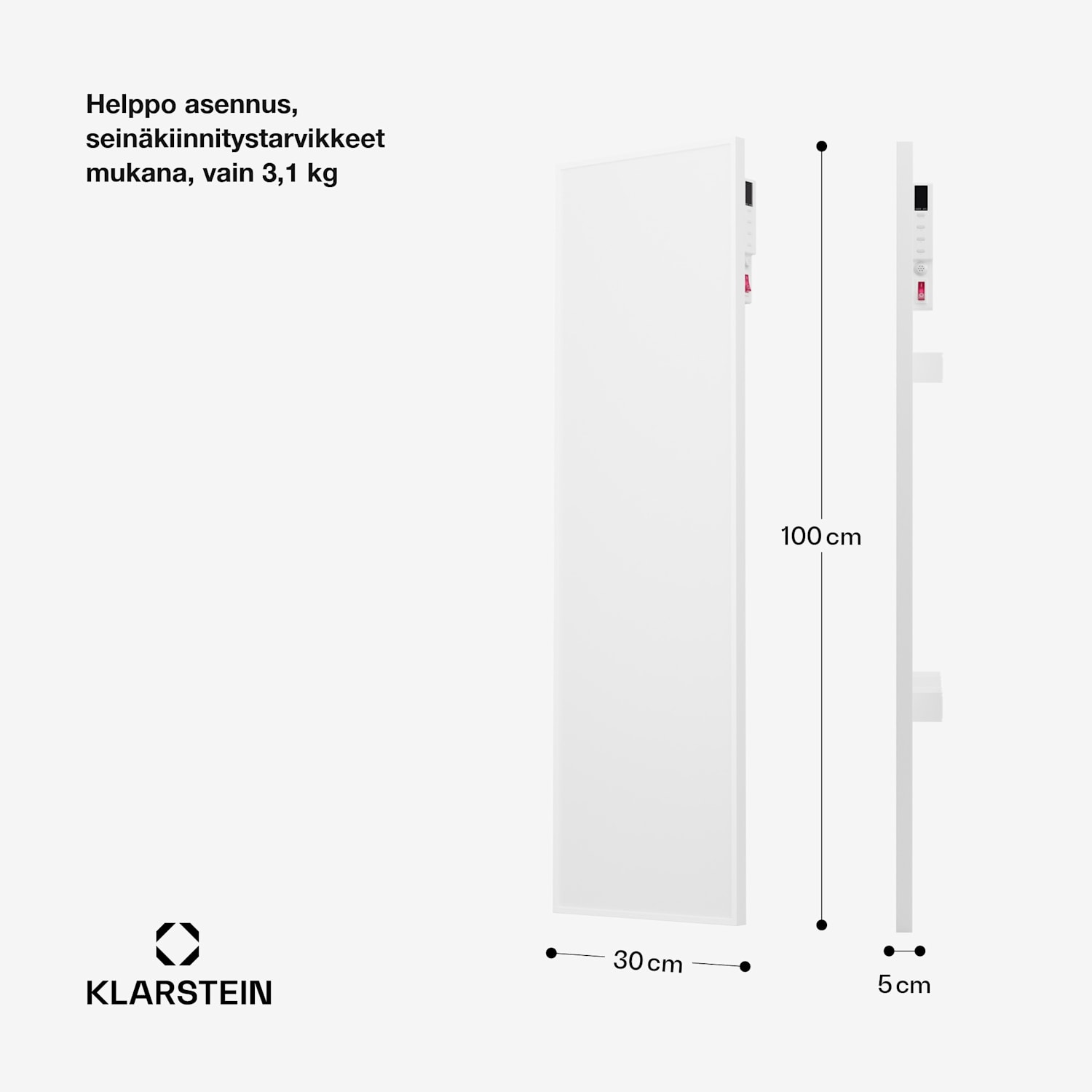 Wonderwall Air Smart 320 -infrapunalämmitin 30 x 100 cm sovellus 320 W 30 x 100 cm | 320 W