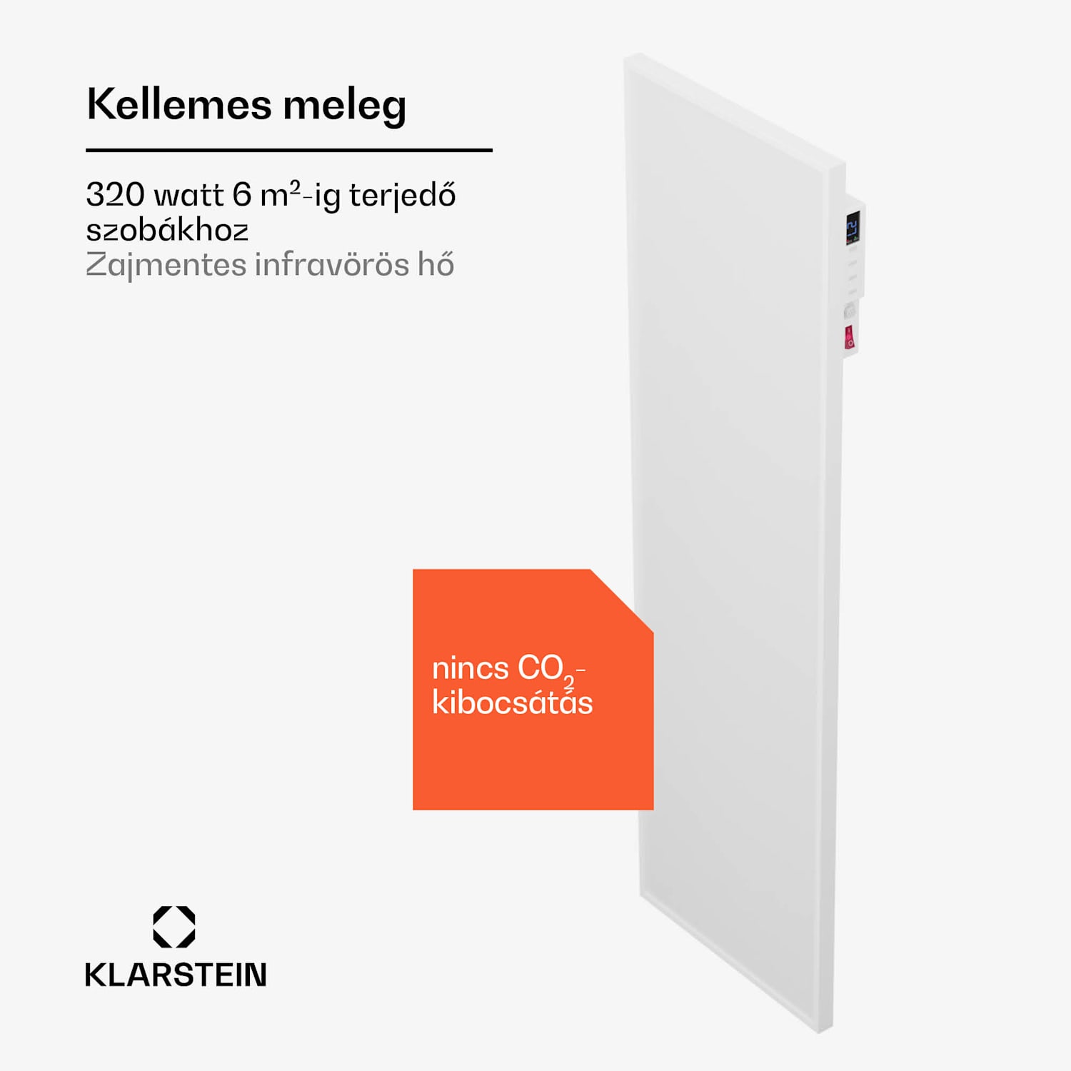 Wonderwall Air Smart 320, infravörös hősugárzó, 30 x 100 cm, 320 W, alkalmazás 30 x 100 cm | 320 W