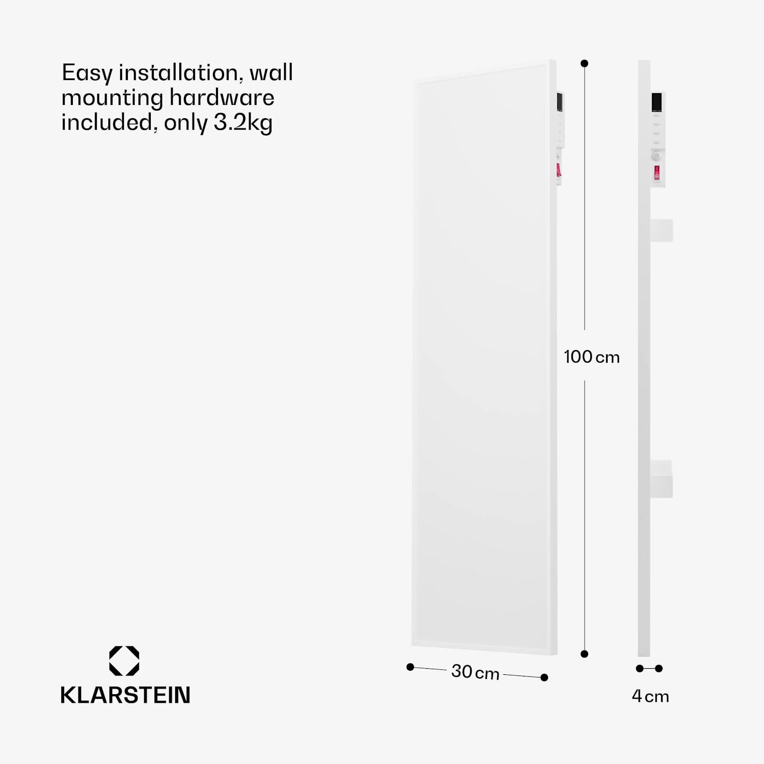 Aquecedor de infravermelhos Wonderwall Air Smart 320, 30 x 100 cm App 320W 