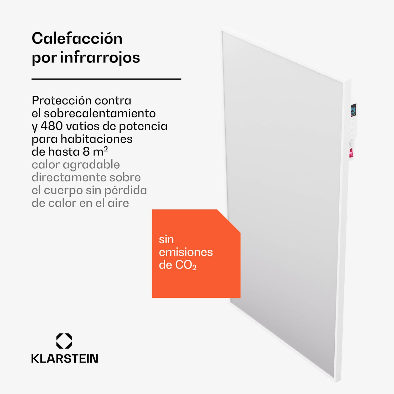 Wonderwall Air Smart 480 infrarrojo inteligente 50x90cm App 480W 50 x 90 cm | 480 W