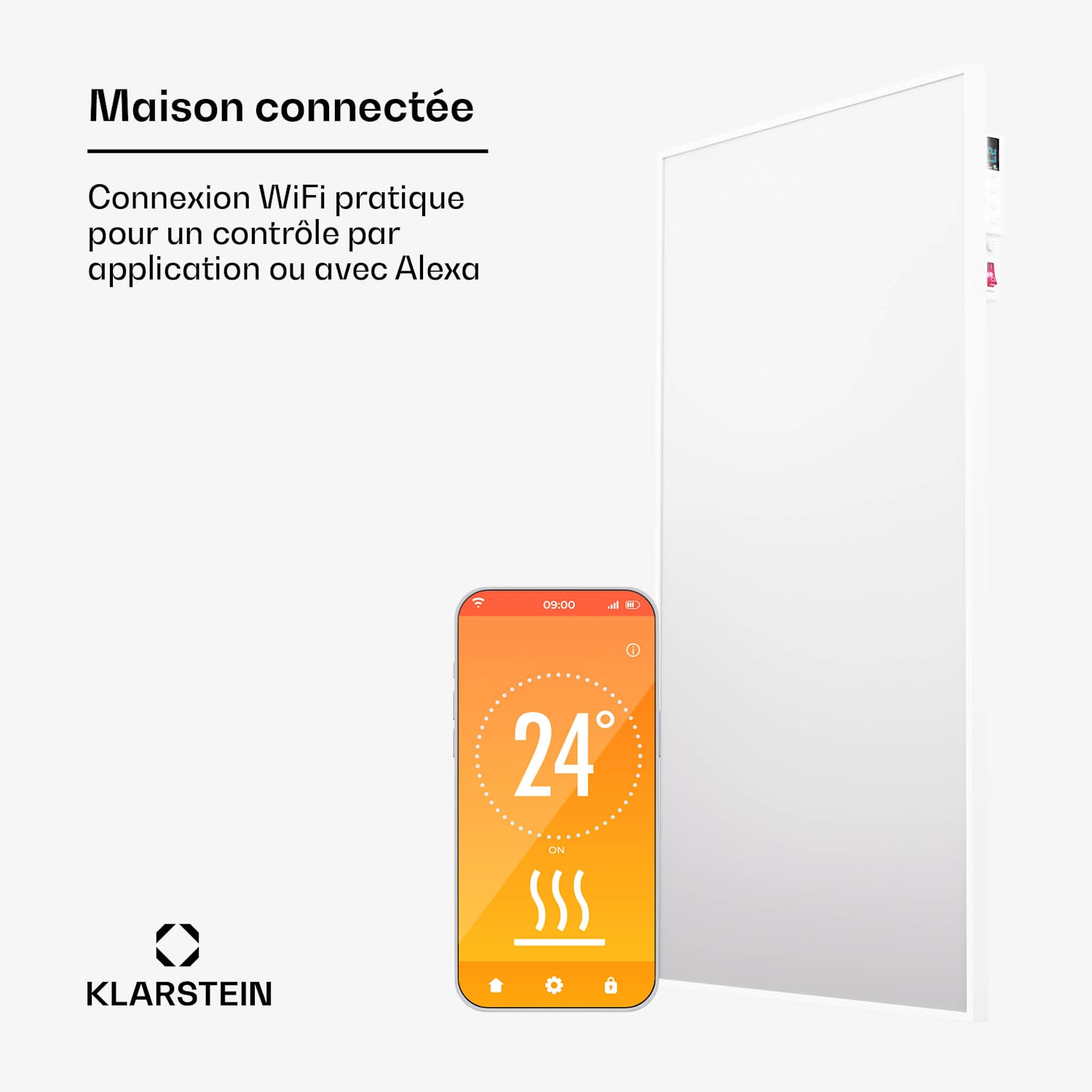 Wonderwall Air Smart 480 infrarood verwarming 50x90cm App 480W 