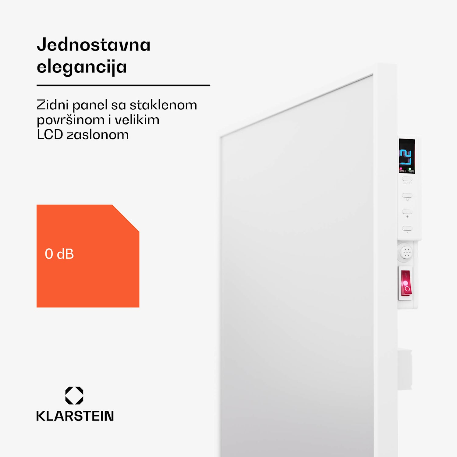 Wonderwall Air Smart 480,  infracrvena grijalica, 50 x 90 cm, 480 W, aplikacija 50 x 90 cm | 480 W