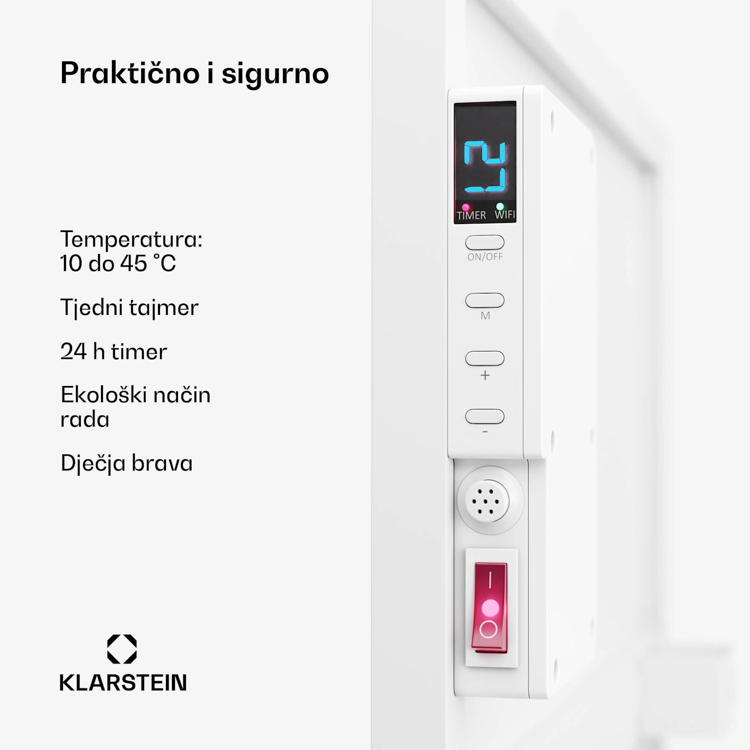 Wonderwall Air Smart 480,  infracrvena grijalica, 50 x 90 cm, 480 W, aplikacija 50 x 90 cm | 480 W