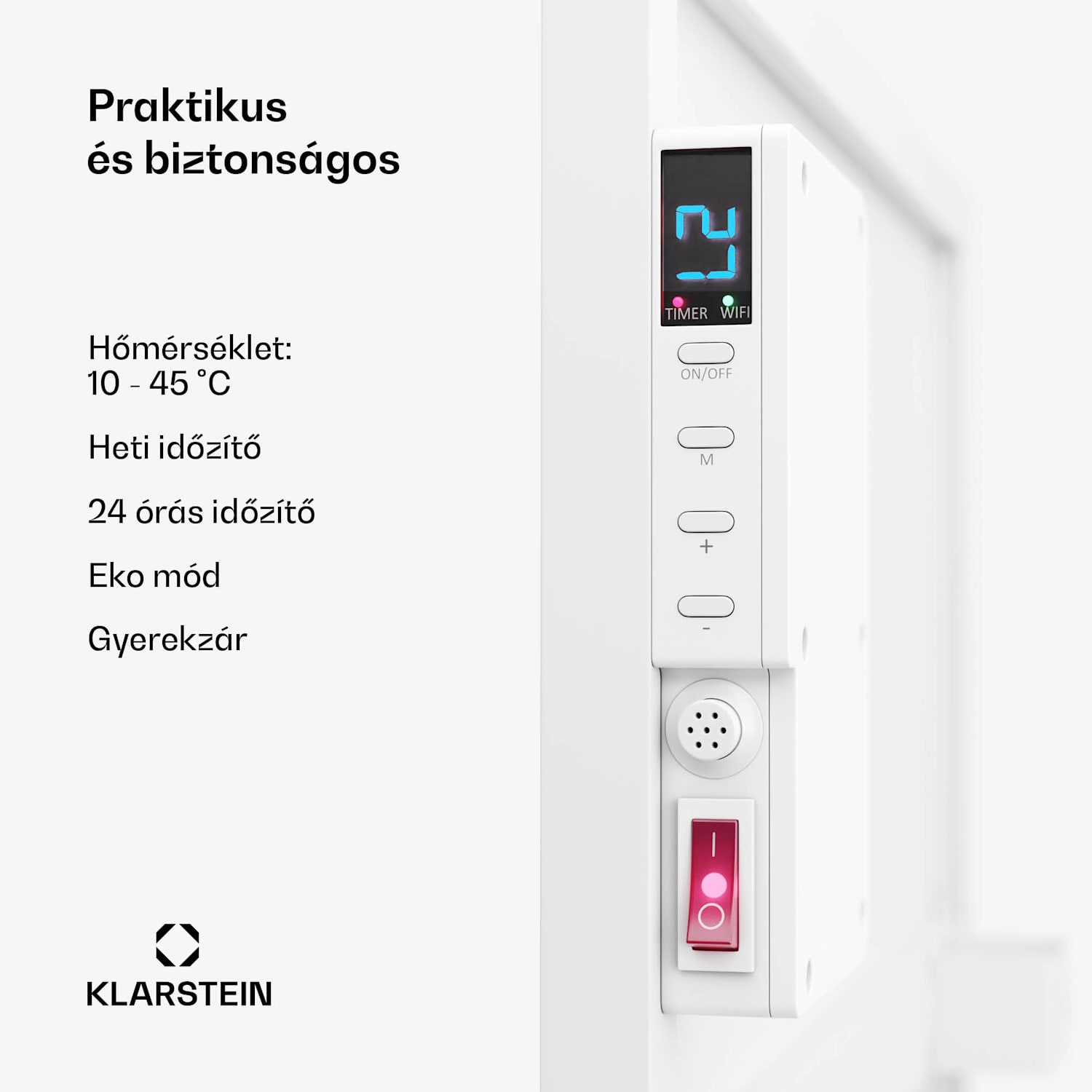 Wonderwall Air Smart 480, infravörös hősugárzó, 50 x 90 cm, 480 W, alkalmazás 