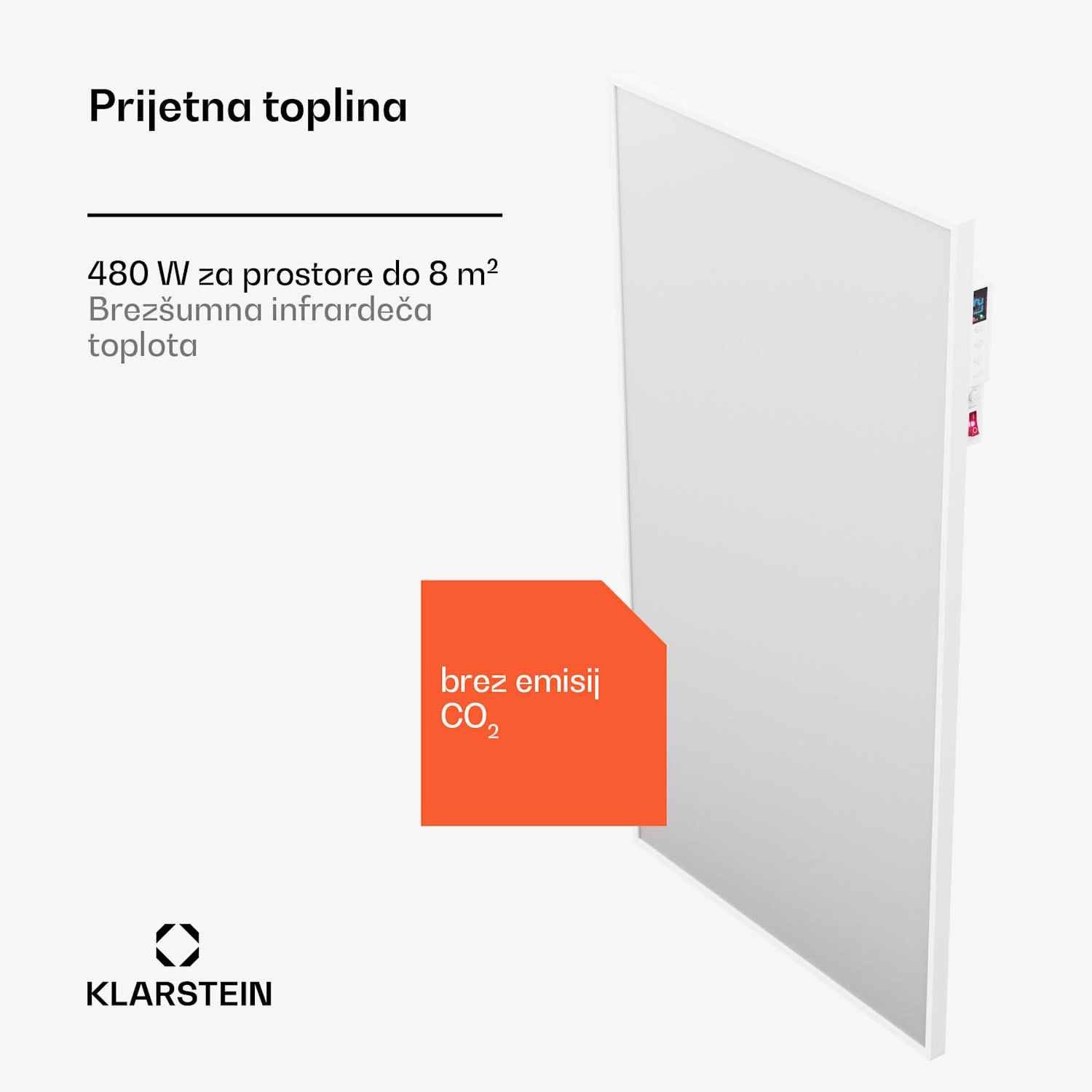 Wonderwall Air Art Smart 480, infrardeči grelnik, 50 x 90 cm, 480 W, aplikacija 50 x 90 cm | 480 W