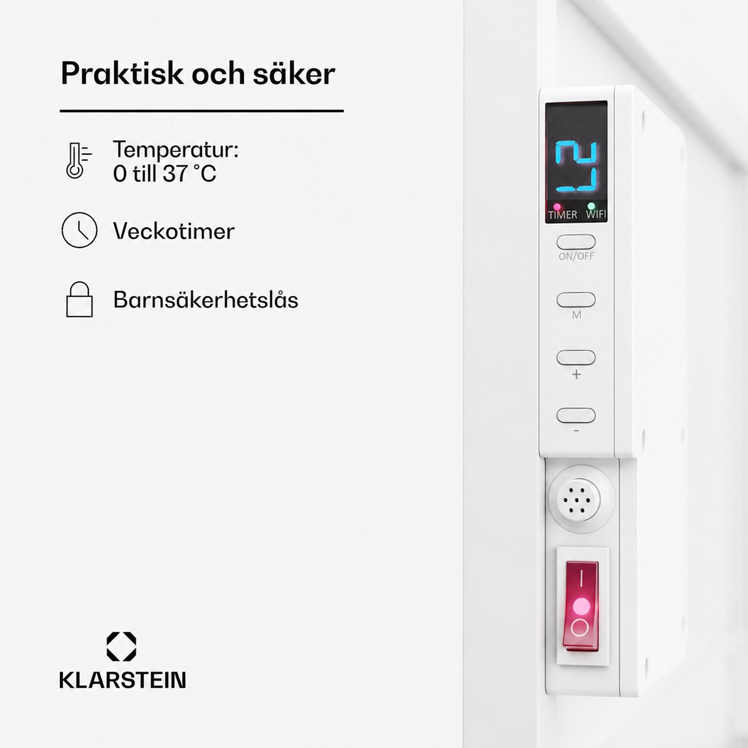 Wonderwall Air Smart 480 infravärmare 50 x 90 cm app 480 W 50 x 90 cm | 480 W