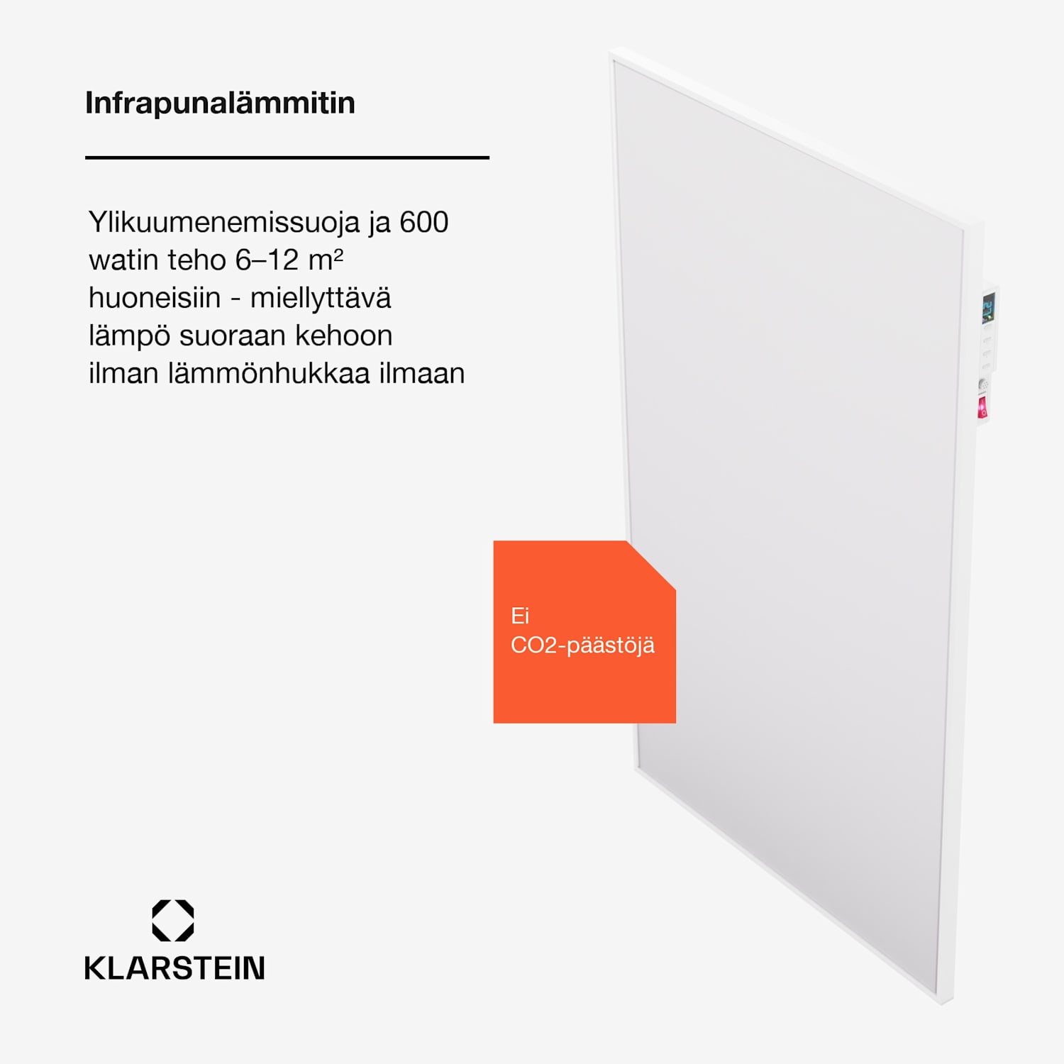 Wonderwall Air Smart 600 -infrapunalämmitin 60 x 100 cm sovellus 600 W 60 x 100 cm | 600 W | Kyllä