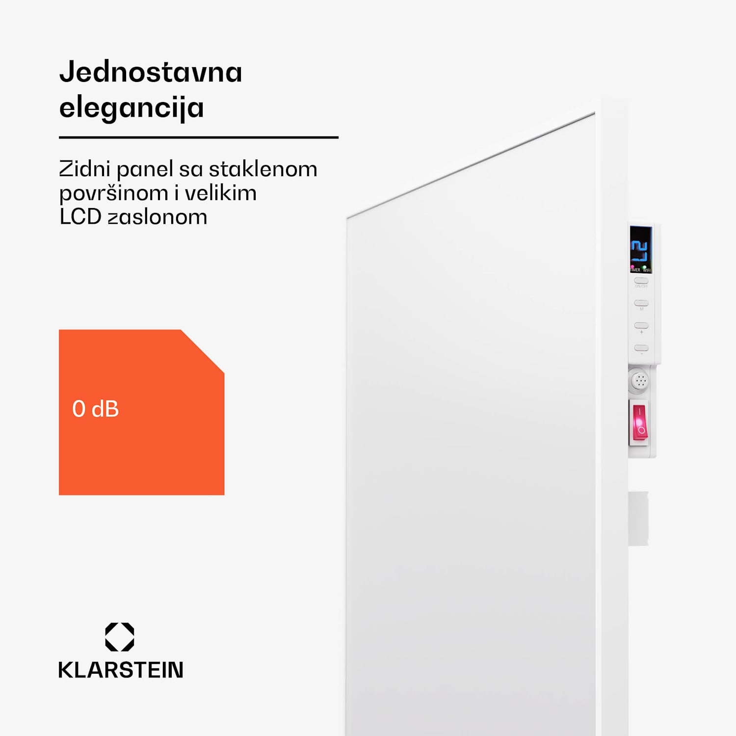 Wonderwall Air Smart 600, infracrvena grijalica, 60 x 100 cm, 600 W, aplikacija 60 x 100 cm | 600 W | Da