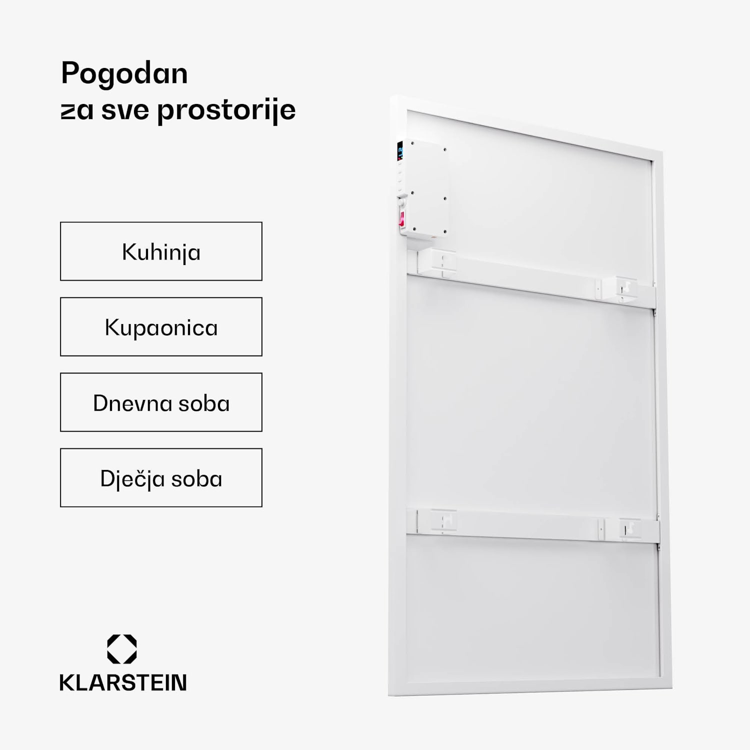 Wonderwall Air Smart 600, infracrvena grijalica, 60 x 100 cm, 600 W, aplikacija 60 x 100 cm | 600 W | Da