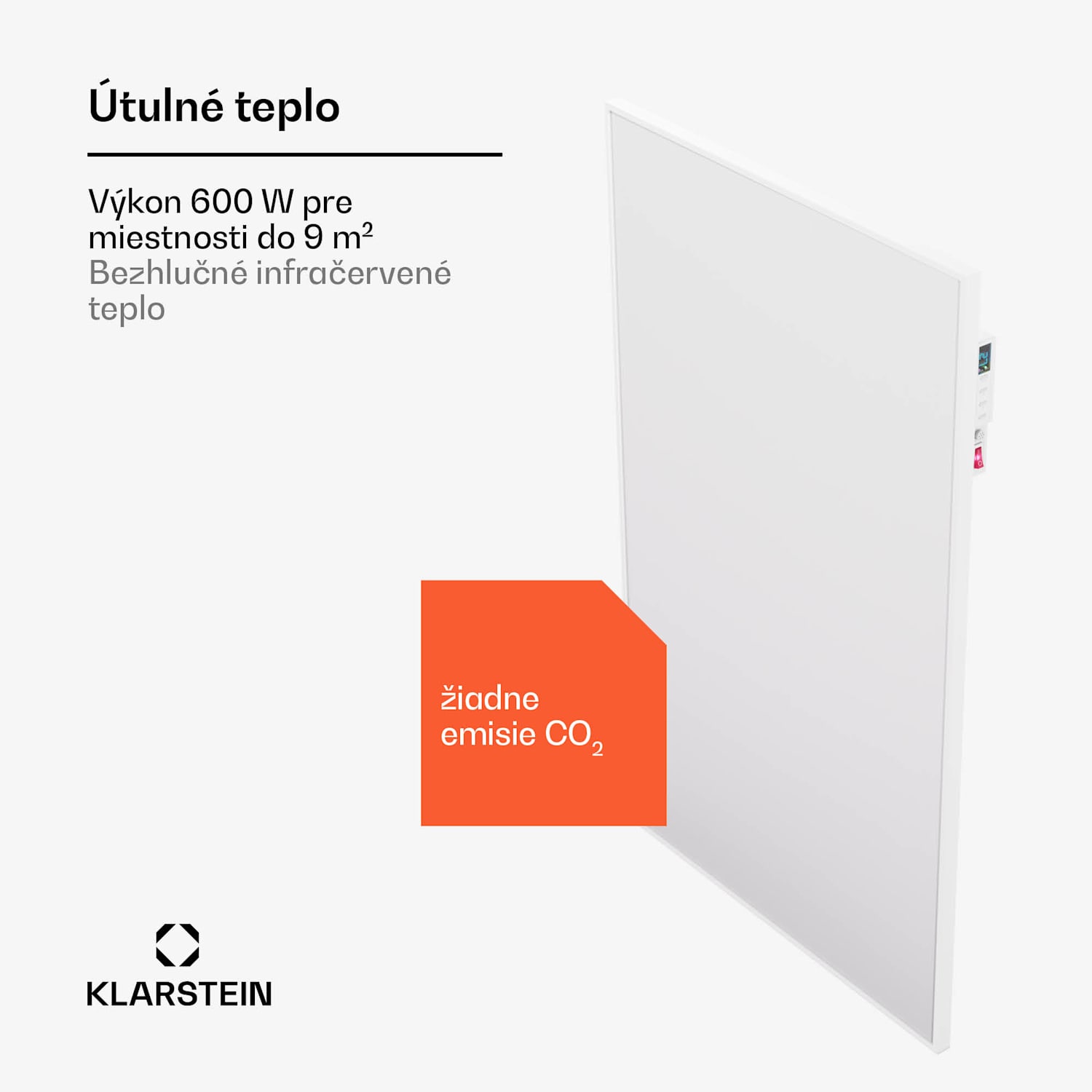 Wonderwall Air Smart 600, infračervený ohrievač, 60 x 100 cm, 600 W, aplikácia 60 x 100 cm | 600 W | Áno