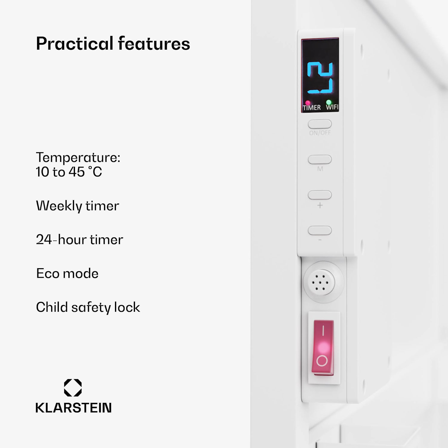 Aquecedor de infravermelhos Wonderwall Air Smart 600, 60 x 100 cm App 600W 60 x 100 cm | 600 W | Sim