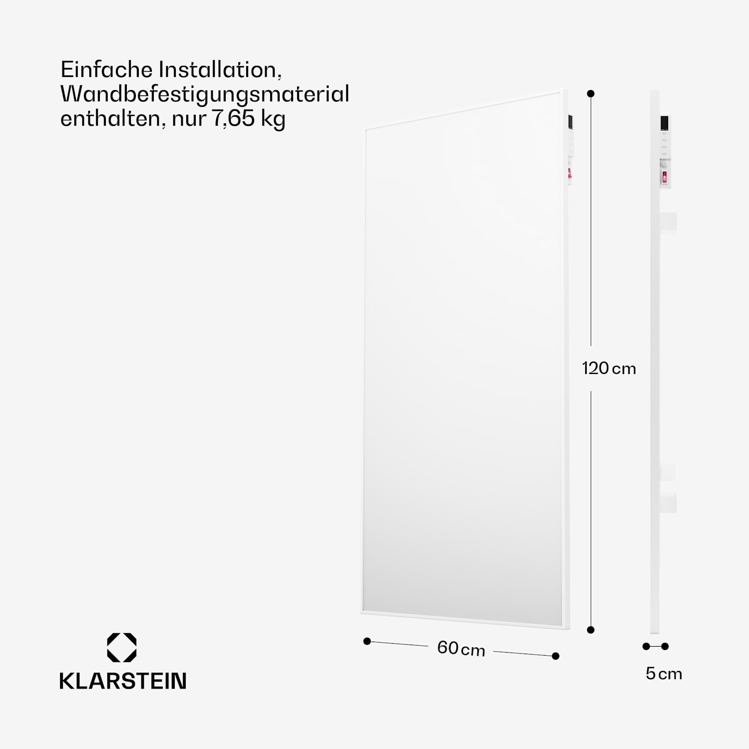 Wonderwall Air Smart 770 Infrarotheizung 60x120cm App 770W 60 x 120 cm | 770 W