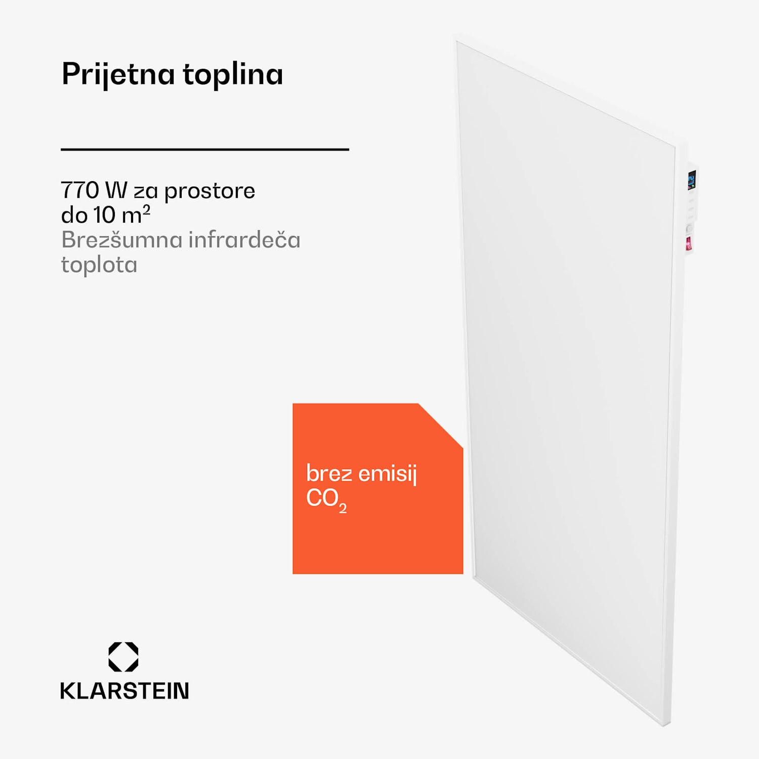 Wonderwall Air Smart 770, infrardeči grelnik, 60 x 120 cm,770 W, aplikacija 60 x 120 cm | 770 W