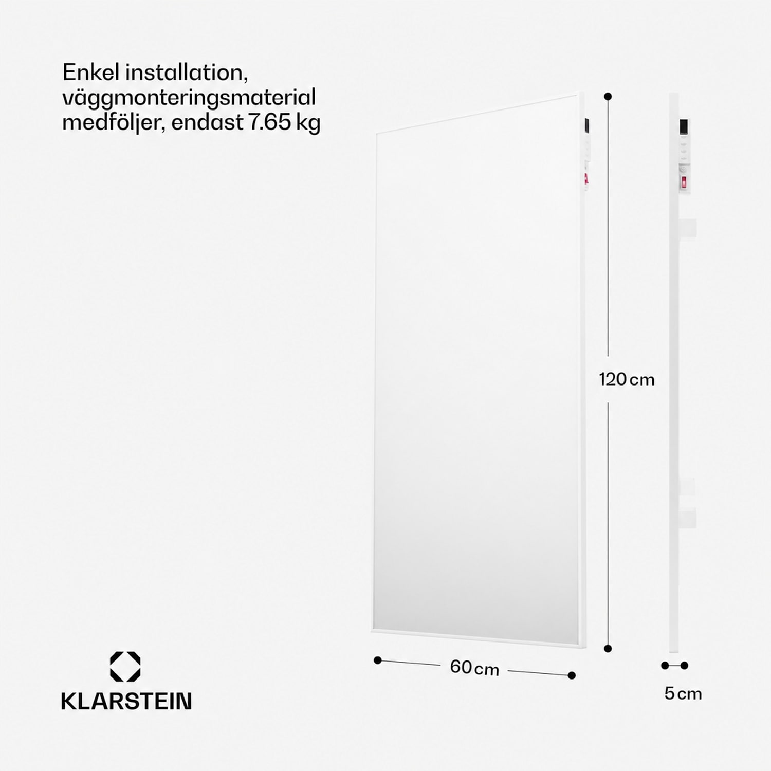 Wonderwall Air Smart 770 infravärmare 60 x 120 cm app 770 W 60 x 120 cm | 770 W