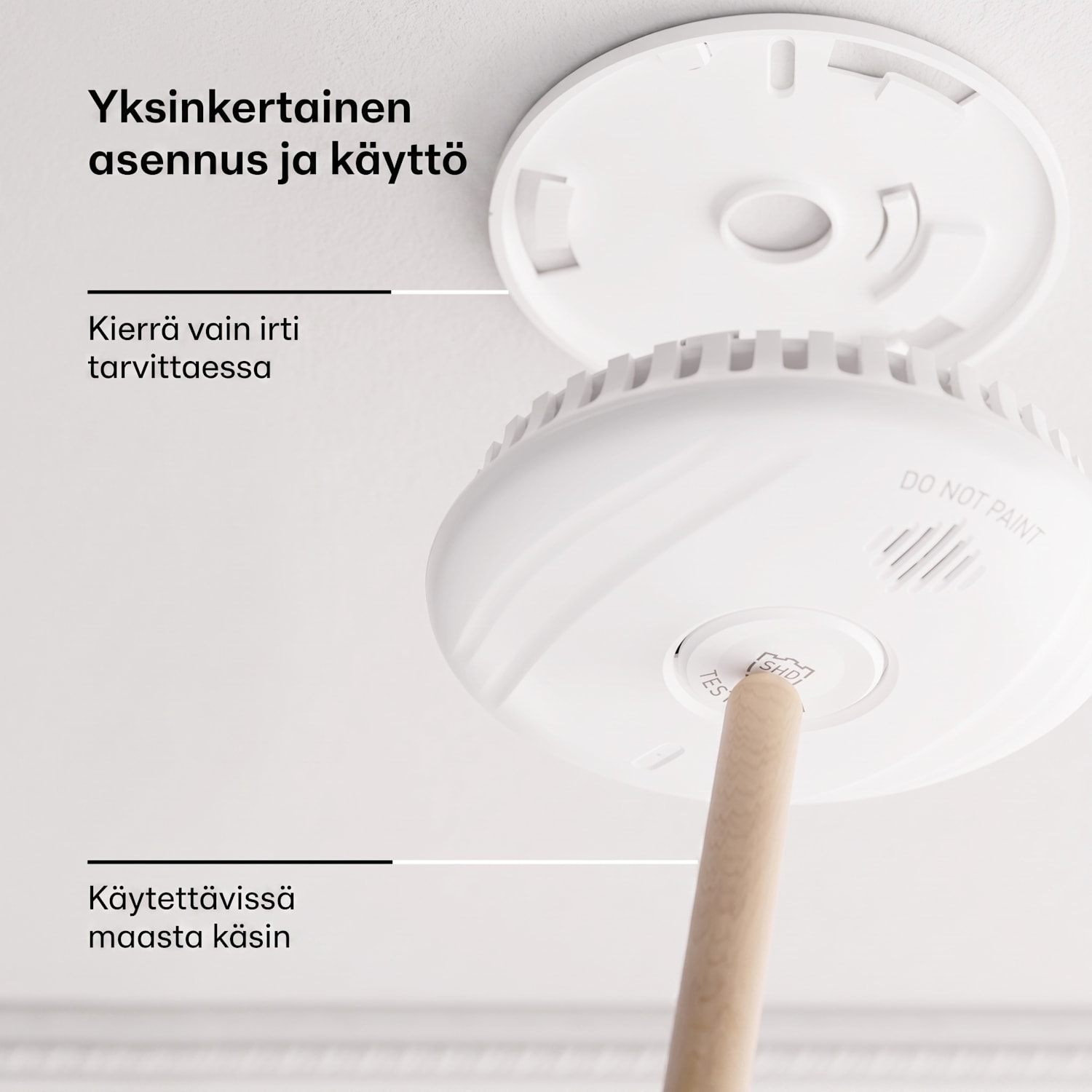 SHD by oneConcept savuilmaisin DOF Pro10 muovi varoitussignaali: 85 dB akun käyttöikä 10 vuotta 1 kpl setti