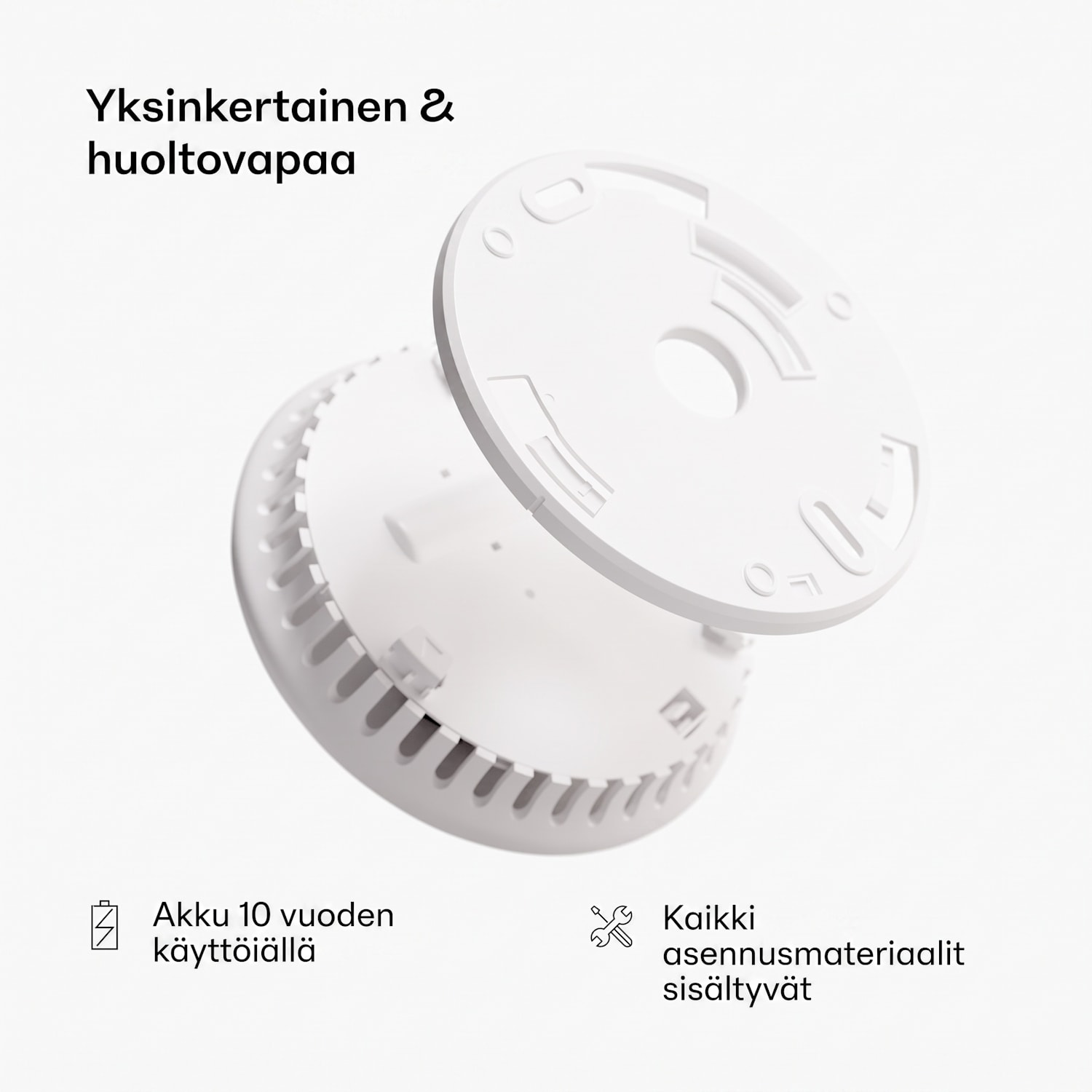 SHD by oneConcept savuilmaisin DOF Pro10 muovi varoitussignaali: 85 dB akun käyttöikä 10 vuotta 1 kpl setti