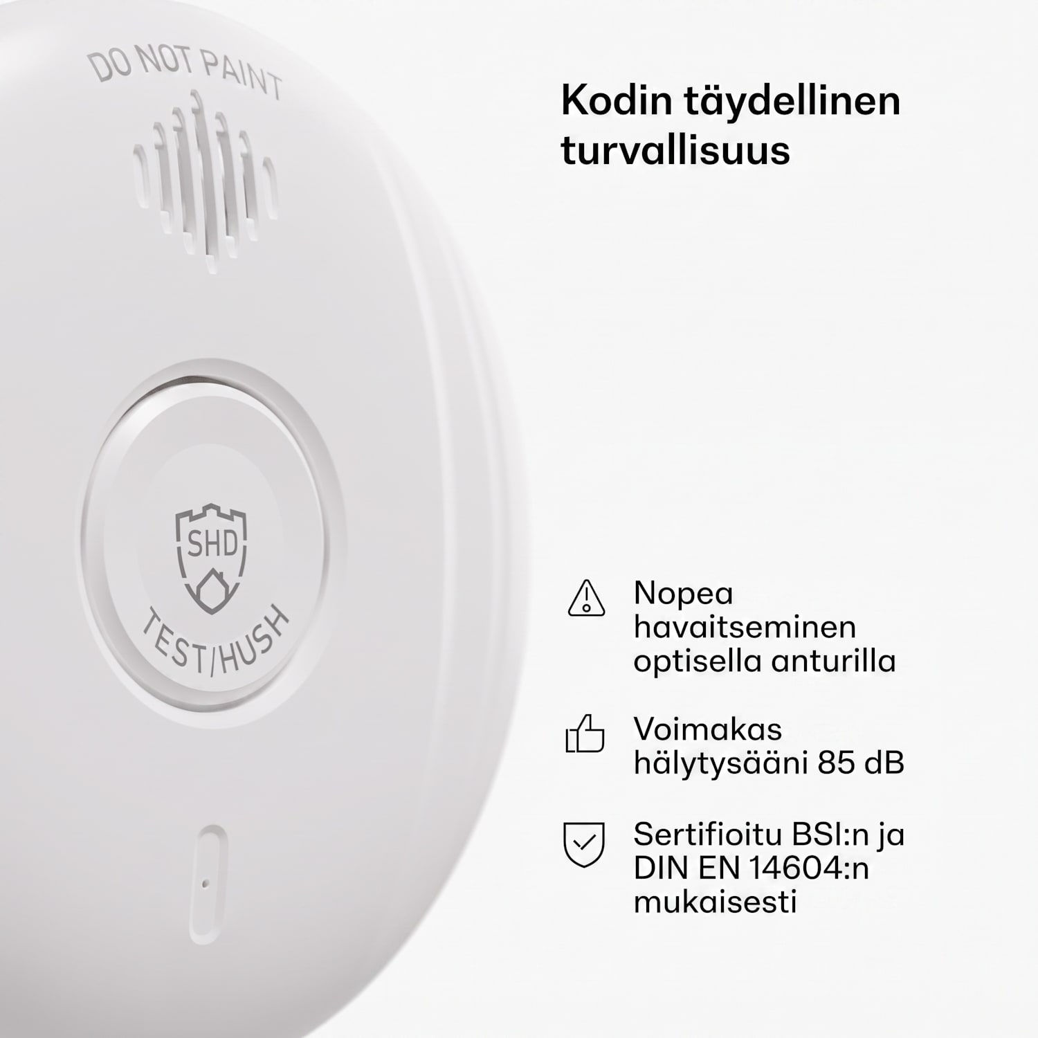 SHD by oneConcept savuilmaisin DOF Pro10 muovi varoitussignaali: 85 dB akun käyttöikä 10 vuotta 3er-Set