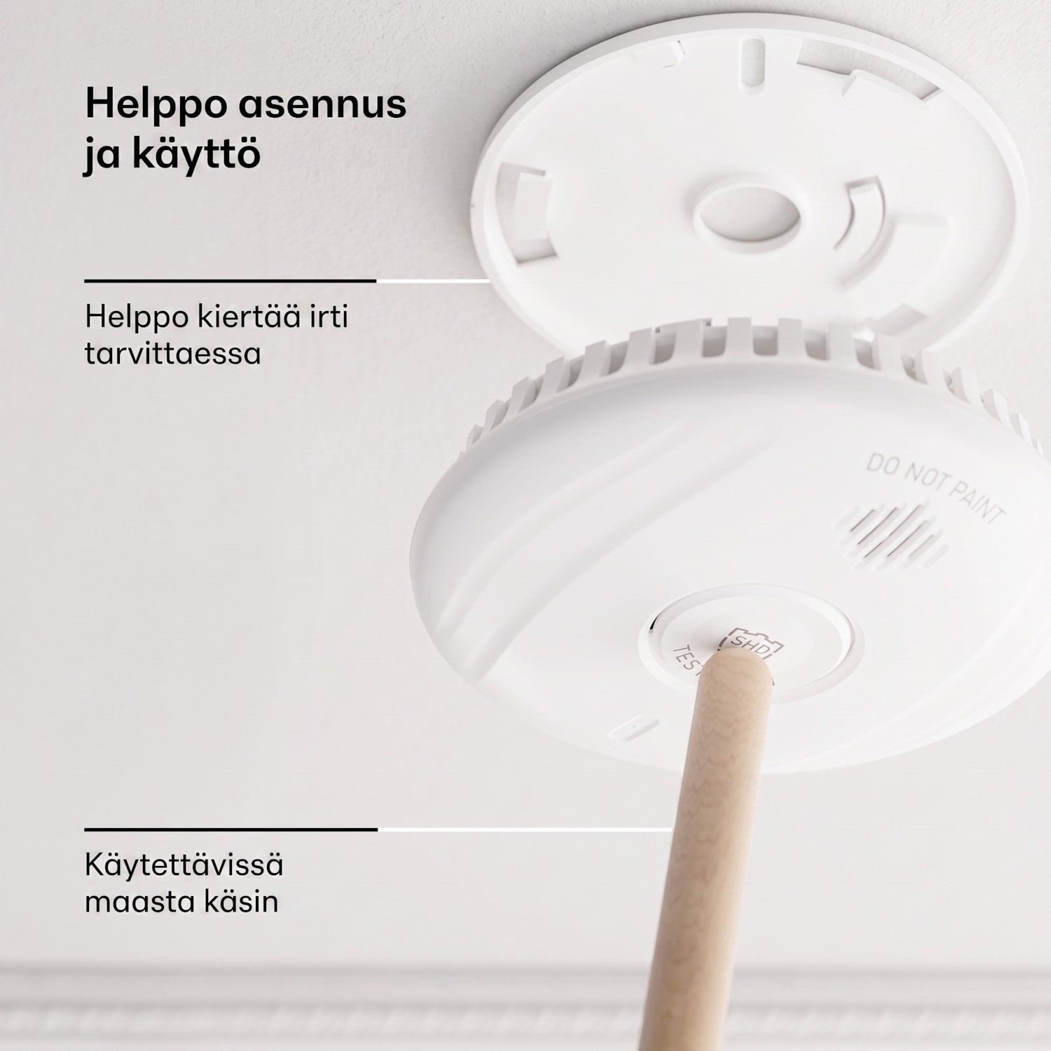 SHD by oneConcept savuilmaisin DOF Pro10 muovi varoitussignaali: 85 dB akun käyttöikä 10 vuotta 3er-Set