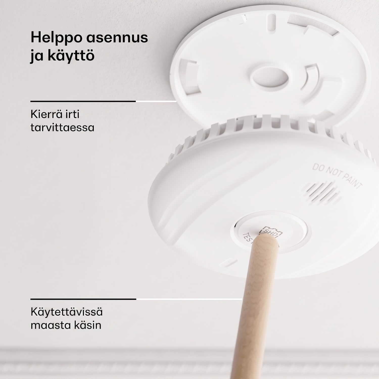 SHD by oneConcept savuilmaisin DOF Pro10 muovi varoitussignaali: 85 dB akun käyttöikä 10 vuotta 6 kpl setti
