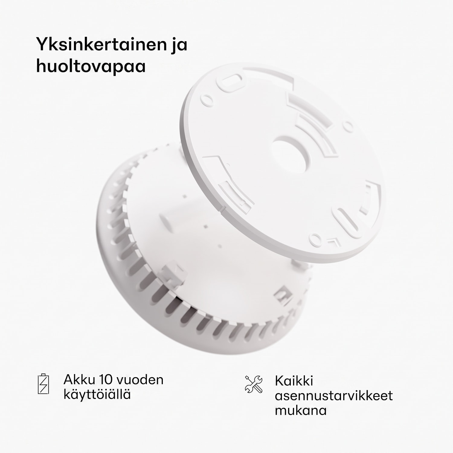 SHD by oneConcept savuilmaisin DOF Pro10 muovi varoitussignaali: 85 dB akun käyttöikä 10 vuotta 6 kpl setti