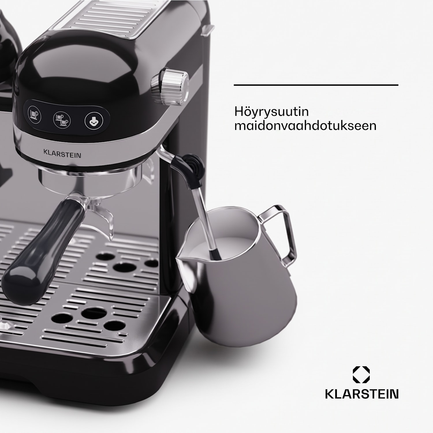 Bella Café espressokeitin sis. myllyn 1550 W 20 baaria 1,4 l  Musta