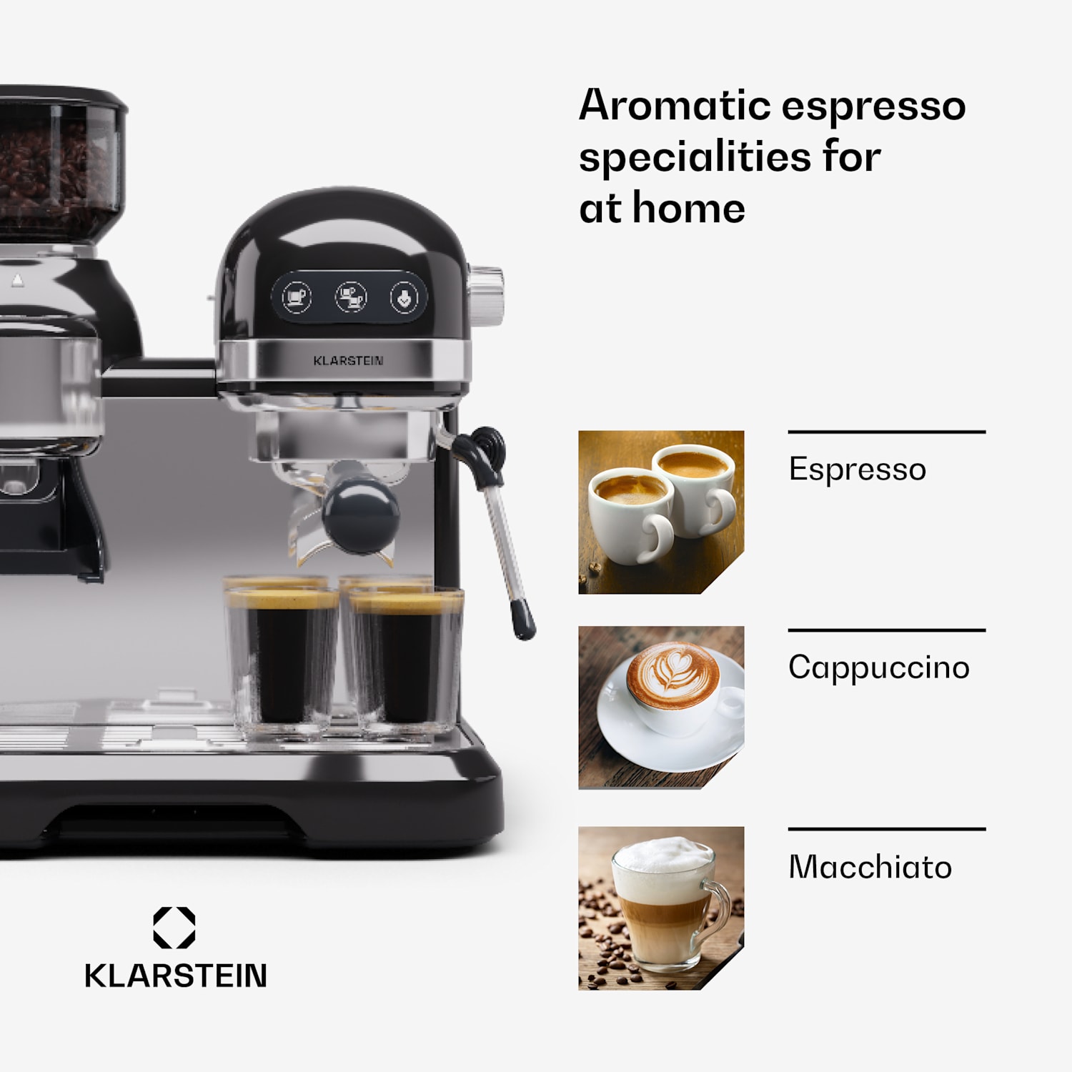 Bella Café espressokeitin sis. myllyn 1550 W 20 baaria 1,4 l  Musta