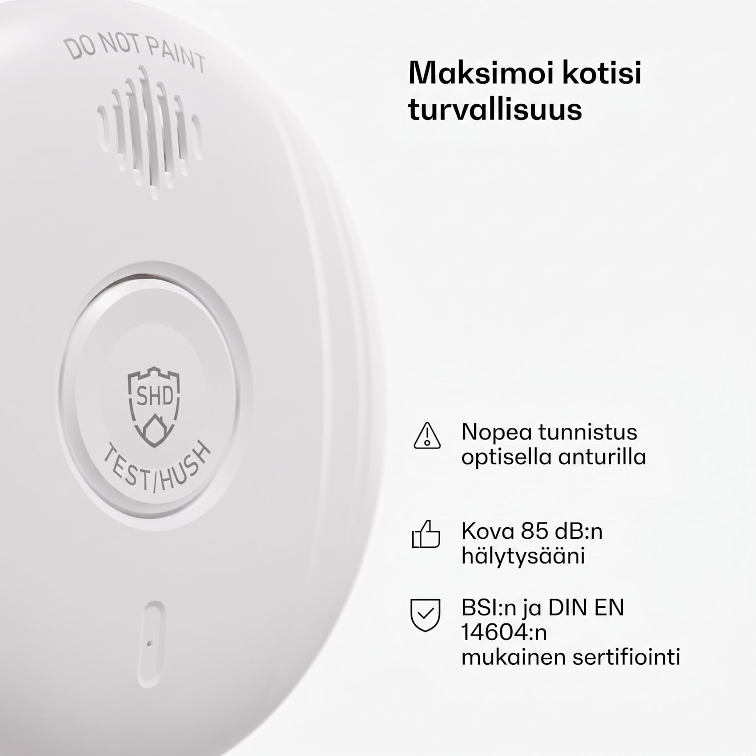 SHD by oneConcept savuilmaisin DOF Pro10 muovi varoitussignaali: 85 dB akun käyttöikä 10 vuotta 10 kpl setti