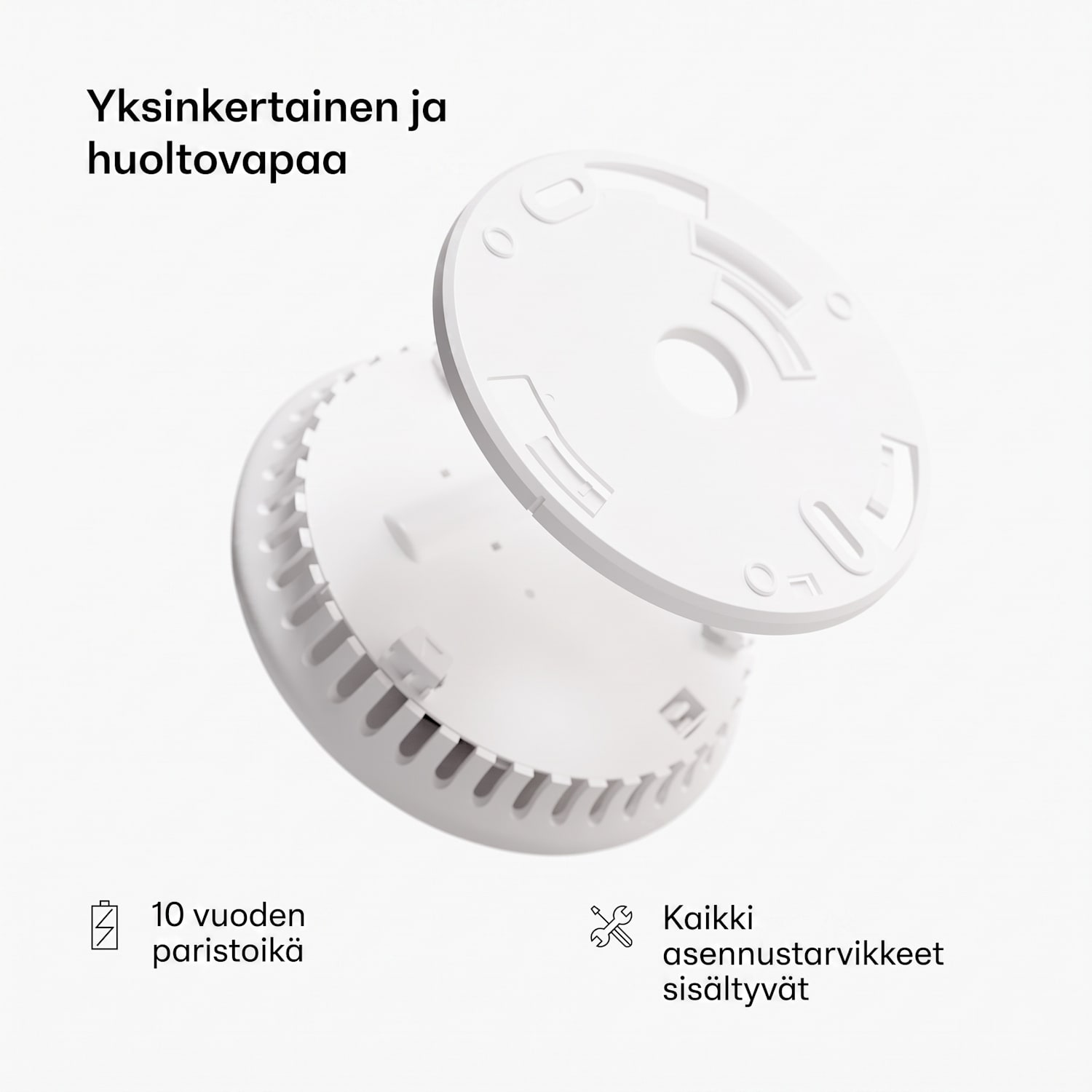 SHD by oneConcept savuilmaisin DOF Pro10 muovi varoitussignaali: 85 dB akun käyttöikä 10 vuotta 10 kpl setti