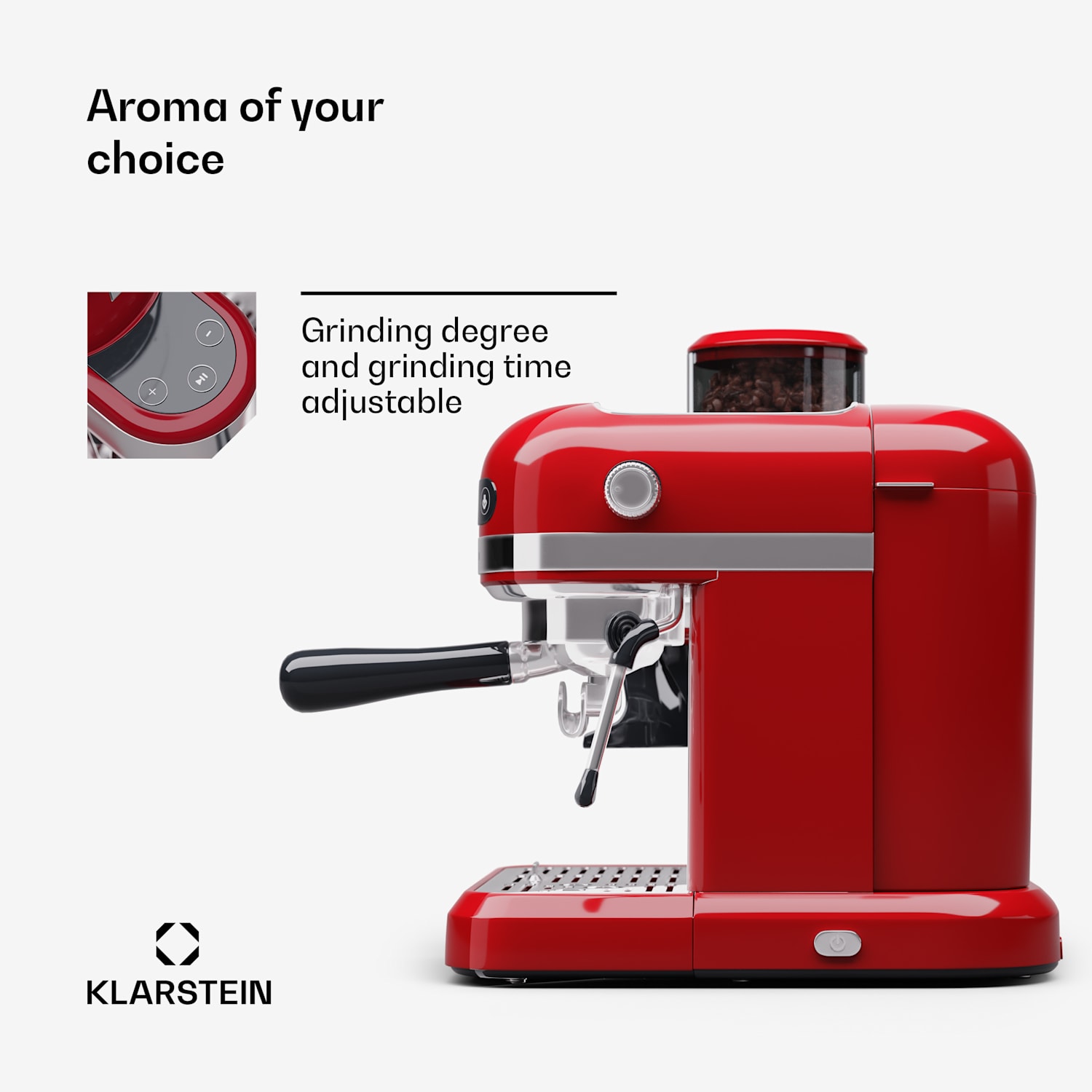 Máquina de café expresso Bella Café com moinho 1550W 20 bar 1,4 l  Vermelho