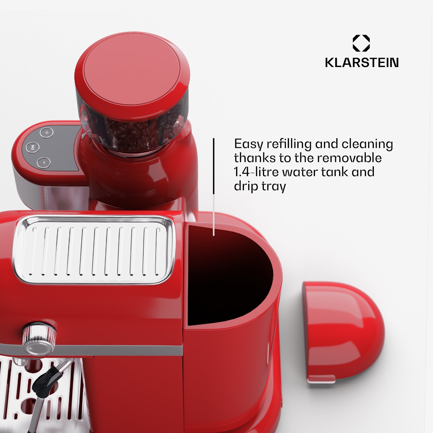 Máquina de café expresso Bella Café com moinho 1550W 20 bar 1,4 l  Vermelho