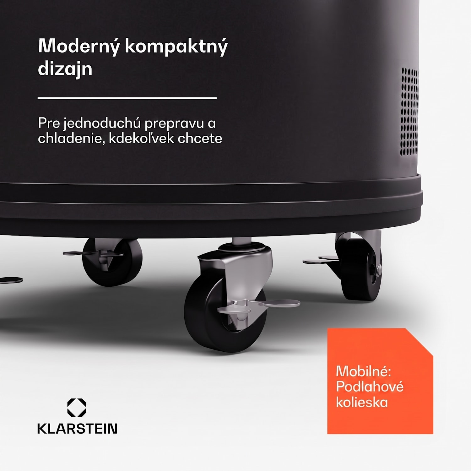 Mr. Barbot 50, chladnička na nápoje, barová chladnička, 50 litrov, 0-16 °C, mobilná 50 litrov | Čierna