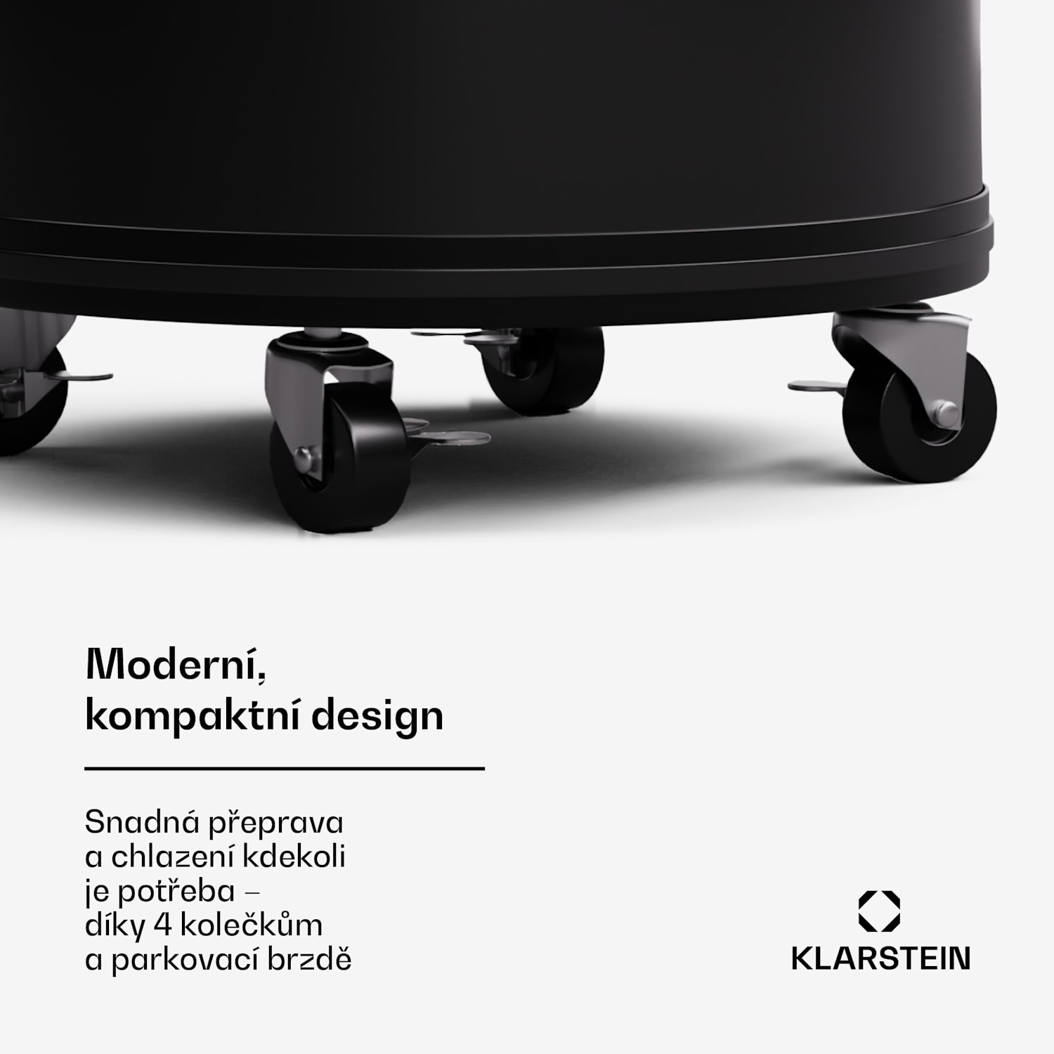 Mr. Barbot 75, lednice na nápoje, barová lednice, 75 litrů, 0-16 °C, mobilní 75 Ltr | Černá