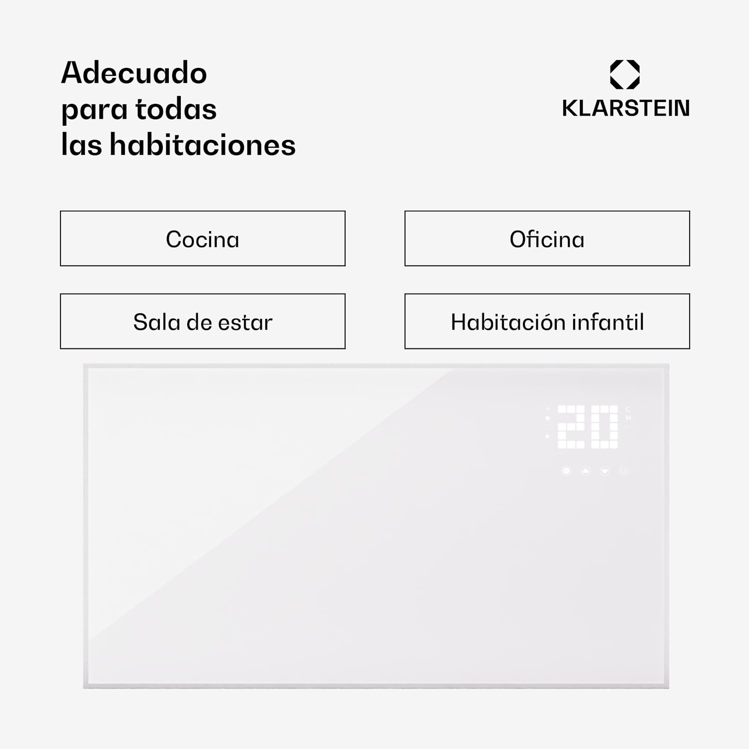 Calefactor infrarrojo Wonderwall Smart Bornholm 100x55cm App 480 W 