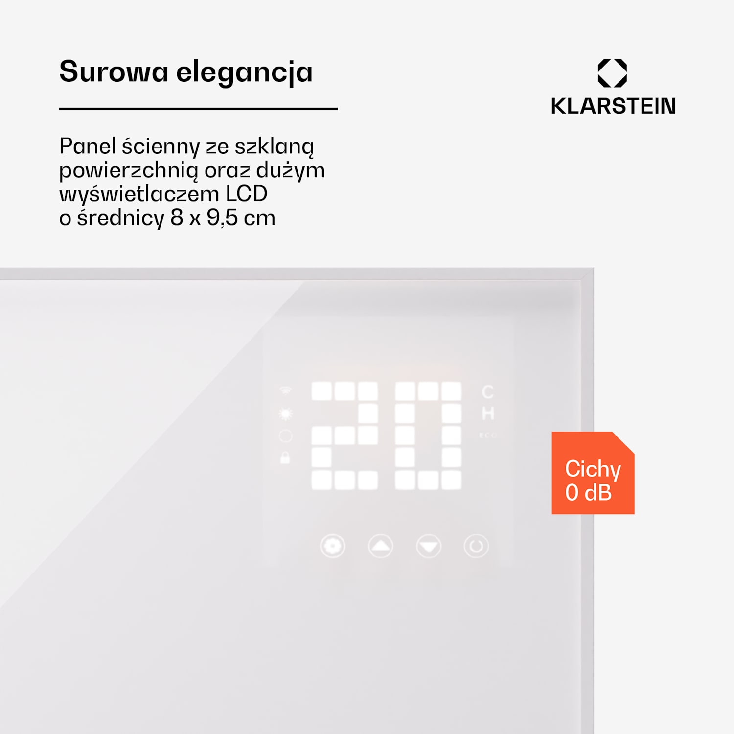 Wonderwall Smart Bornholm, panel grzewczy na podczerwień, grzejnik, promiennik, 480 W, 100 x 55 cm, sterowanie za pomocą aplikacji 