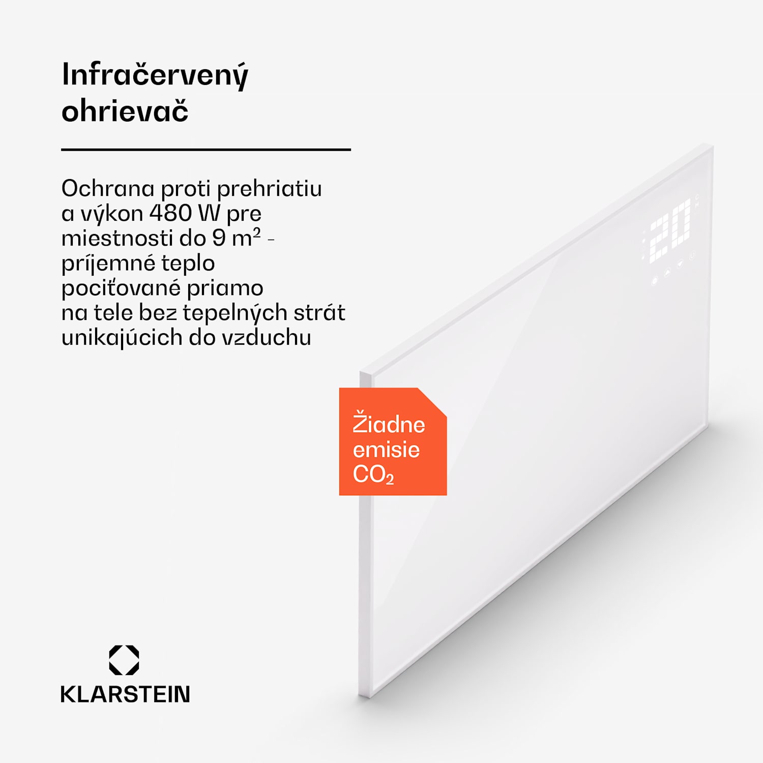 Wonderwall Smart Bornholm, Infražiarič, 90x50cm, App, 480W 